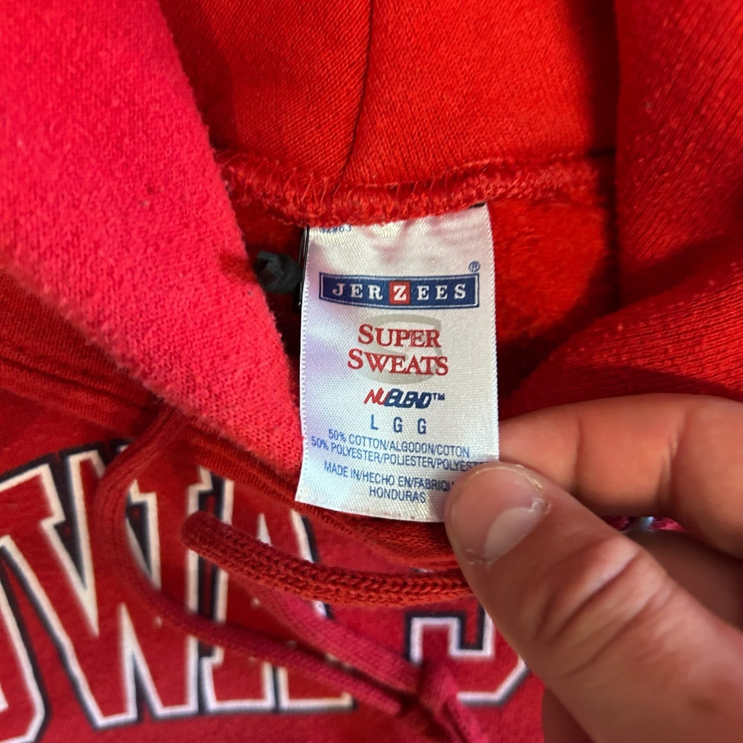 Y2K Iowa State Football Red Hoodie
