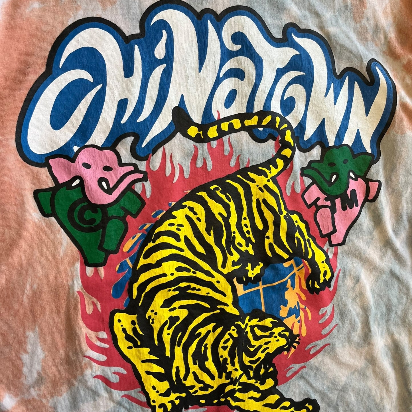 Chinatown Market Tie Dye Tiger Tee
