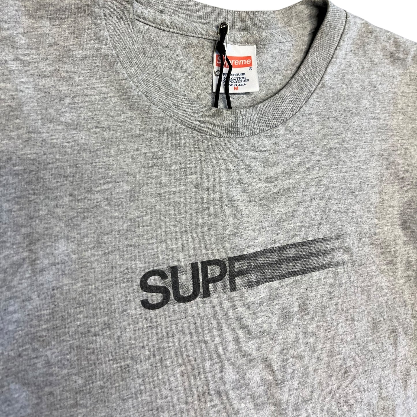 Supreme Motion Logo Tee Heather Grey