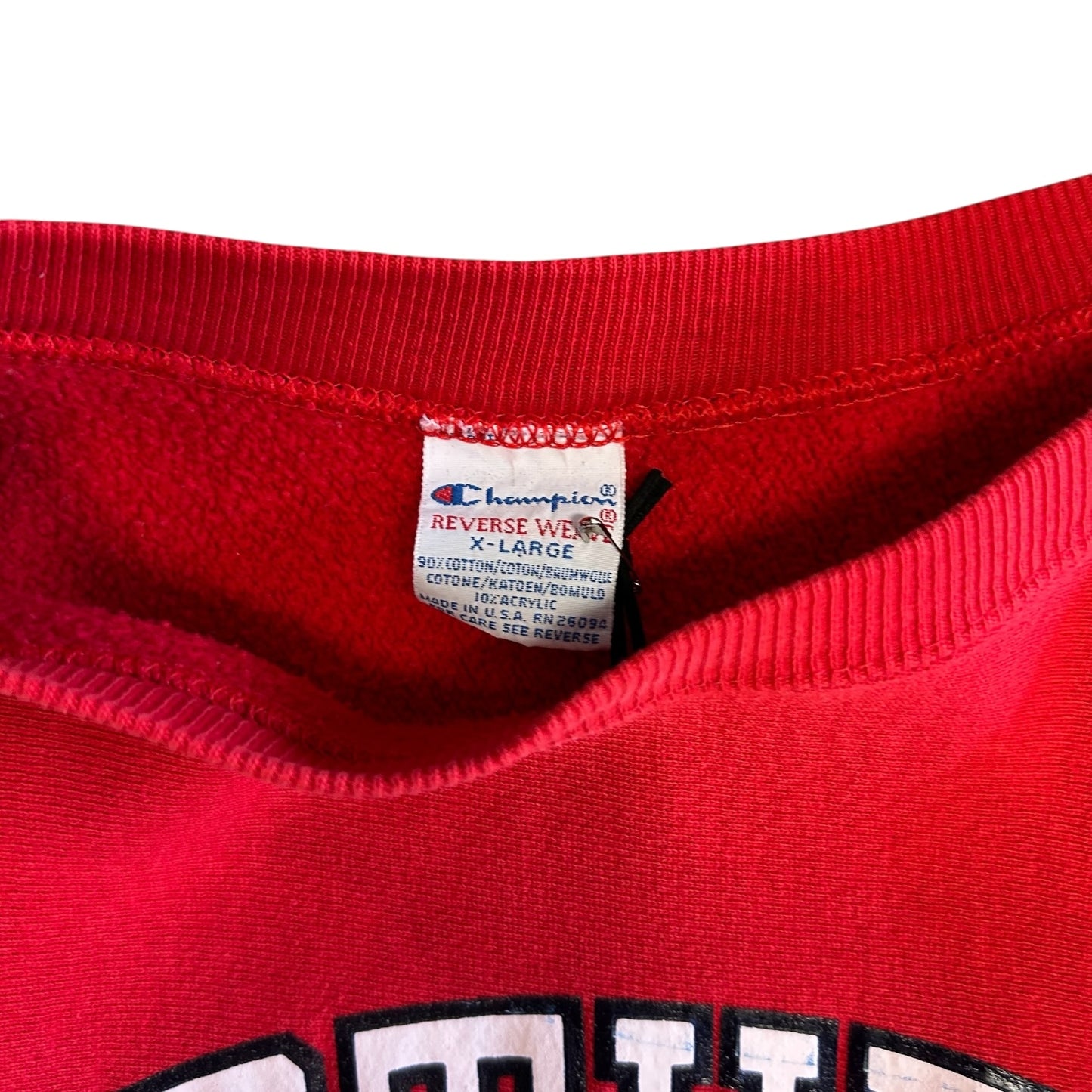 Vintage Northern Iowa Red, White & Blue Champion Reverse Weave