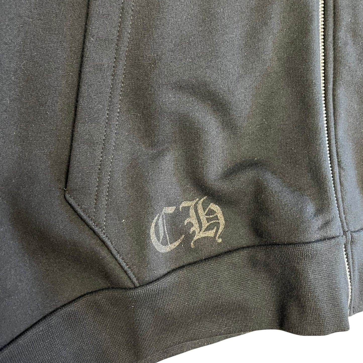 Chrome Hearts Spell Out Dagger Zip Sweatshirt