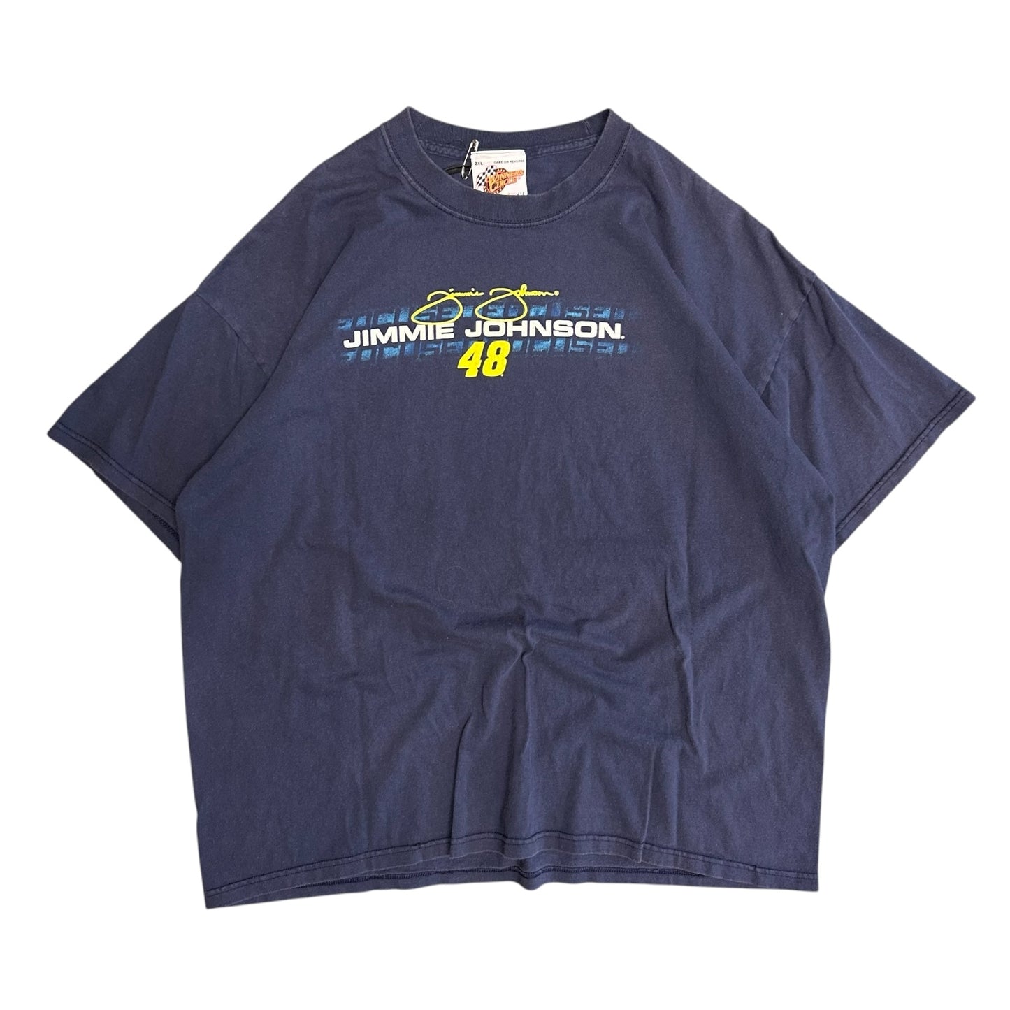 Y2K Jimmie Johnson Spell out And Signature Tee