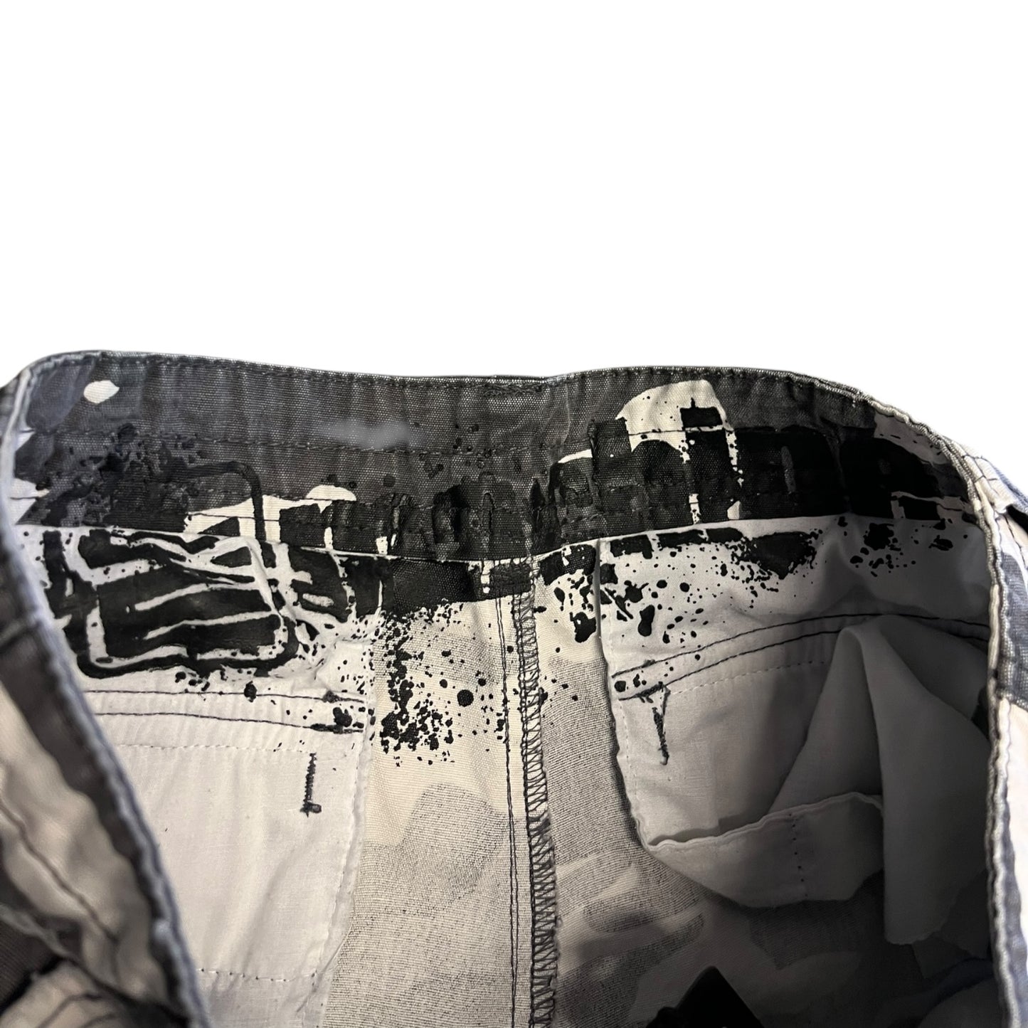 Y2K Machine Snow Camo Cargo Shorts