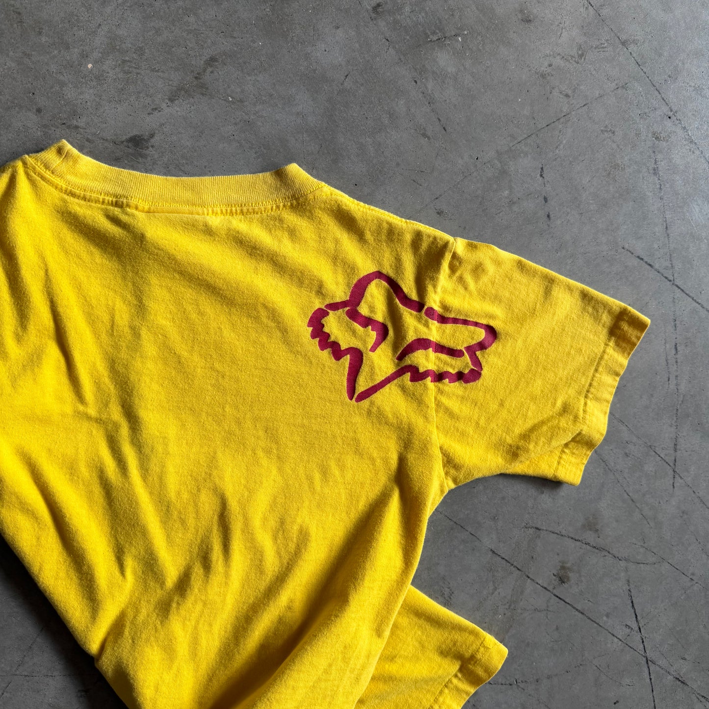 Y2K Fox Racing Shoulder Logo Tee