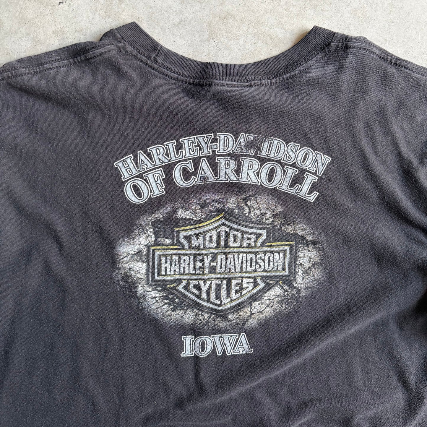 Y2K Harley Davidson Big Pink Logo Tee