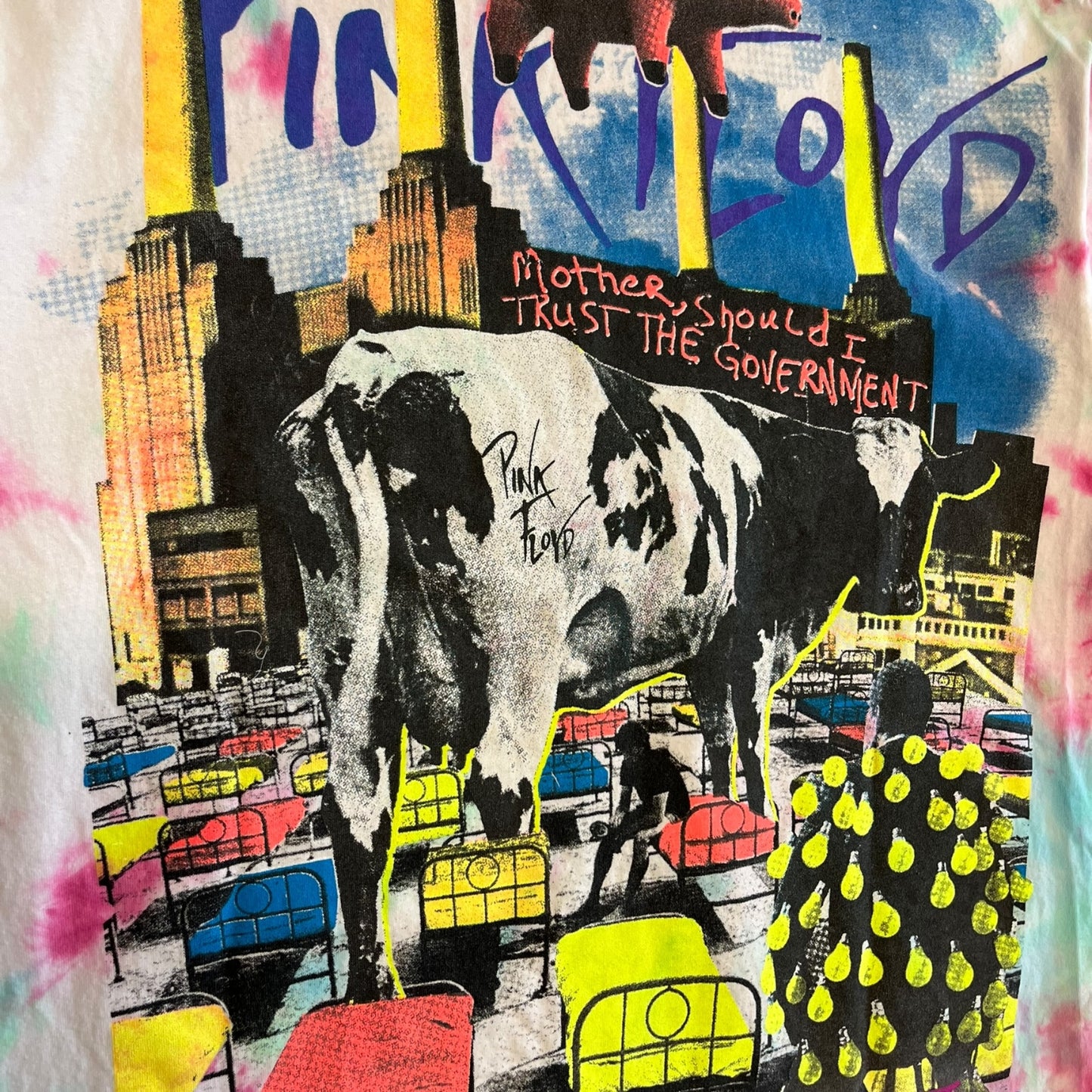 Backstock Co Pink Floyd Tie Dye AOP T Shirt