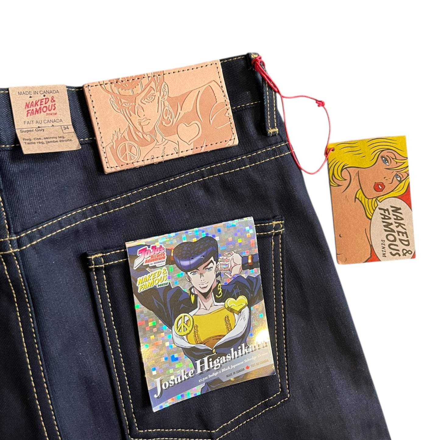 Naked & Famous x JoJo’s Bizarre Adventure Super Guy Raw Denim