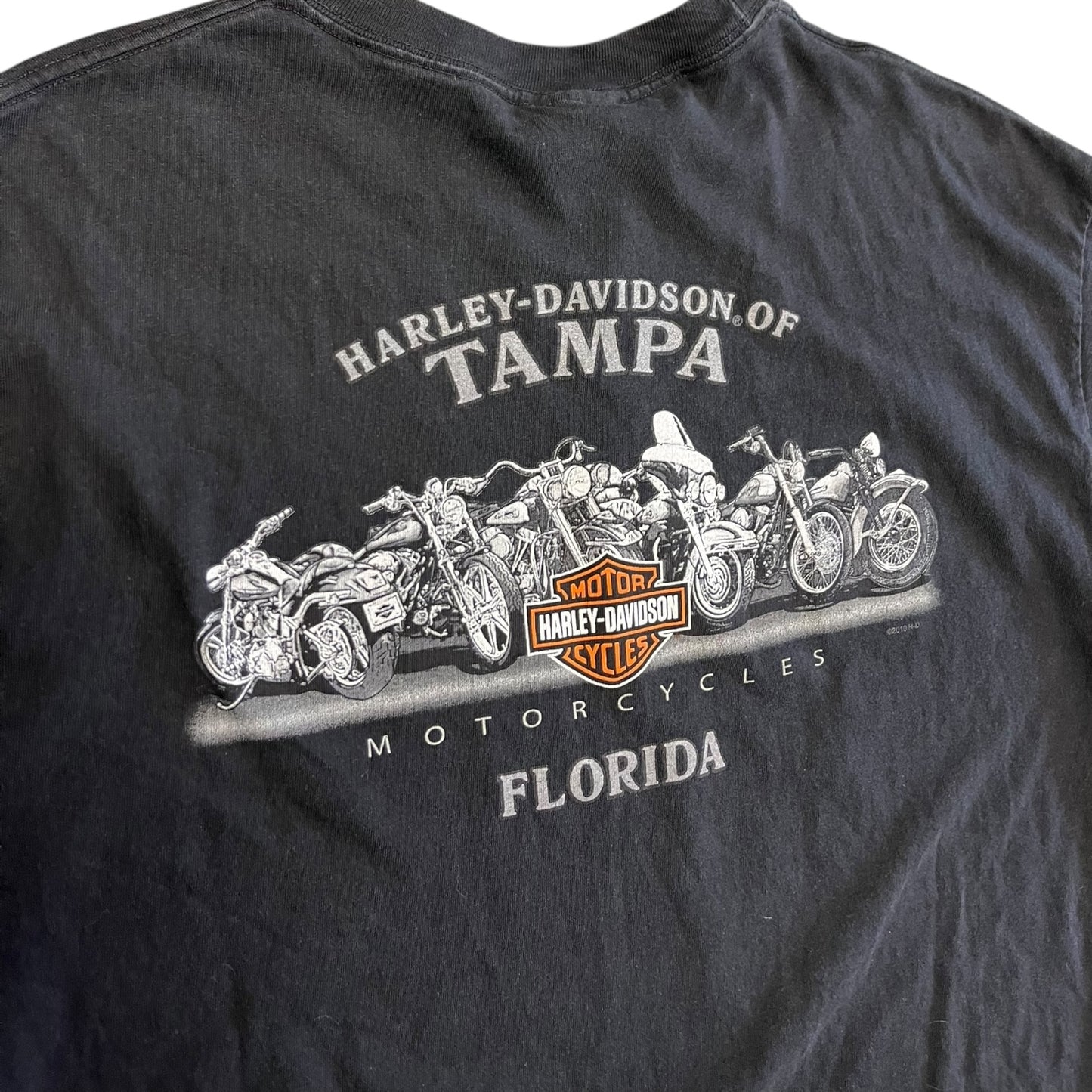 Y2K Harley Davidson Sales & Service Women Tee