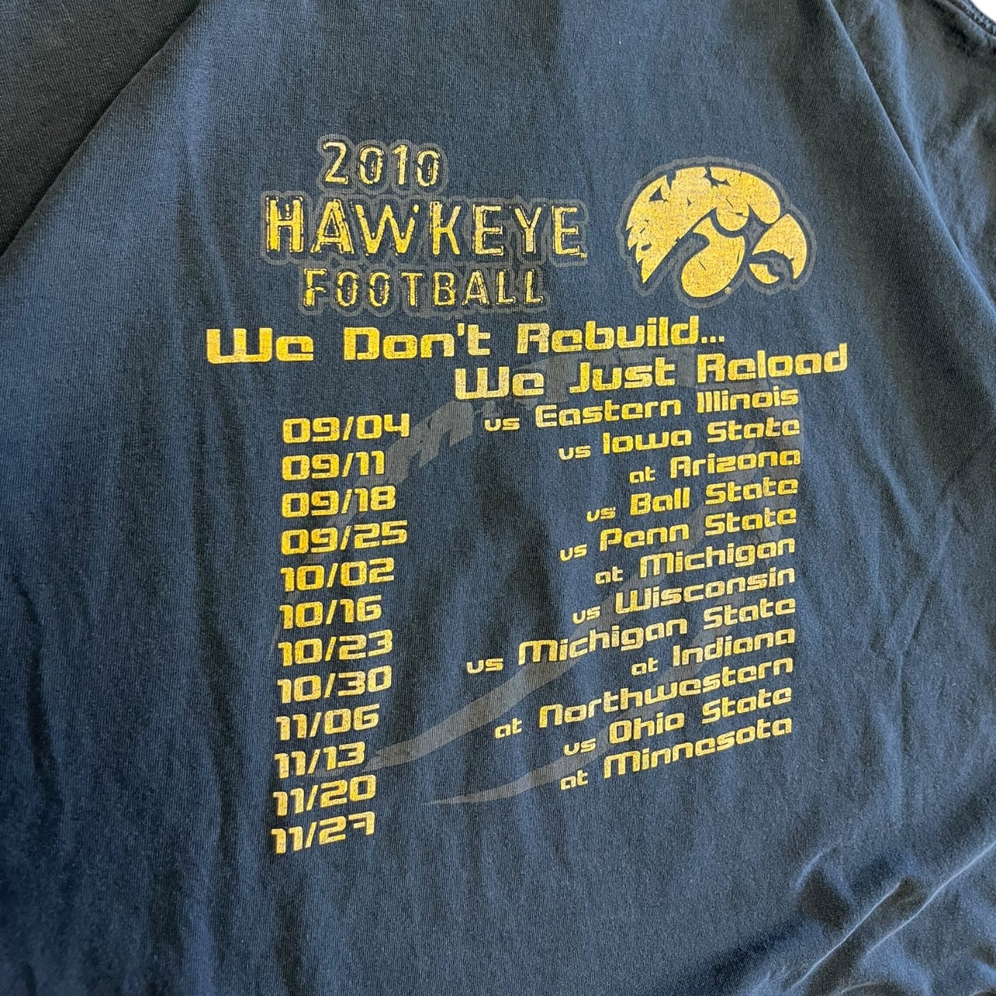 Y2K 2010 Iowa Hawkeye Football Tee