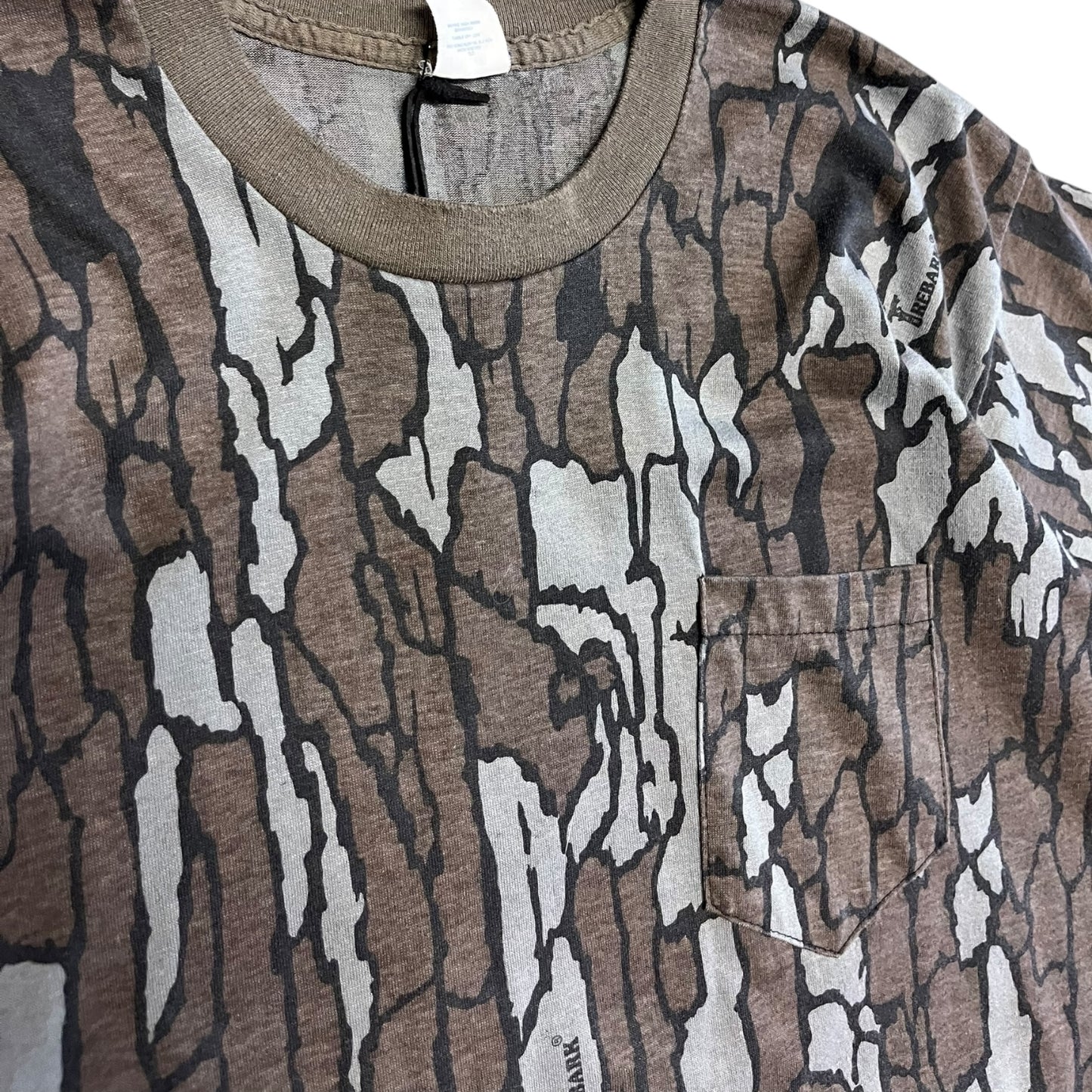Vintage TreBark Camo Pocket T Shirt
