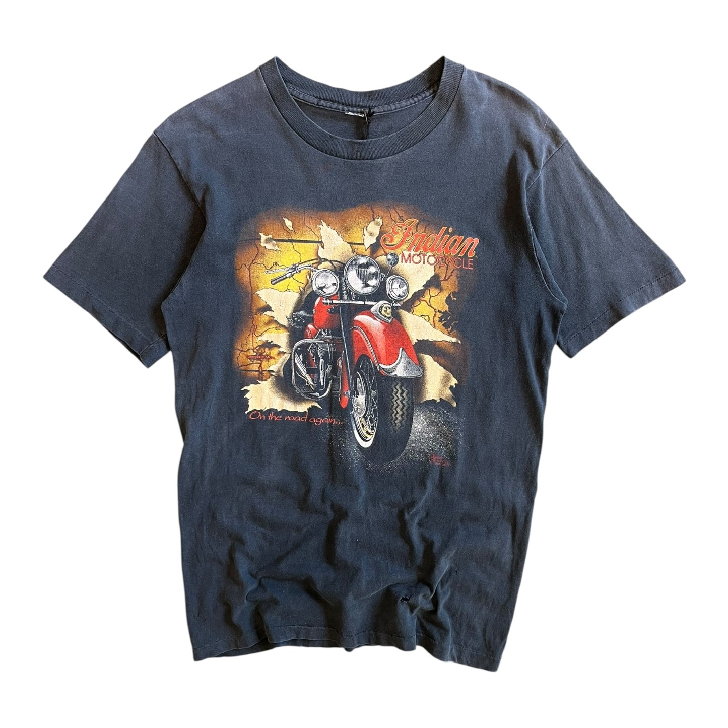 Vintage Indian Motorcycles 3D Emblem Style Tee