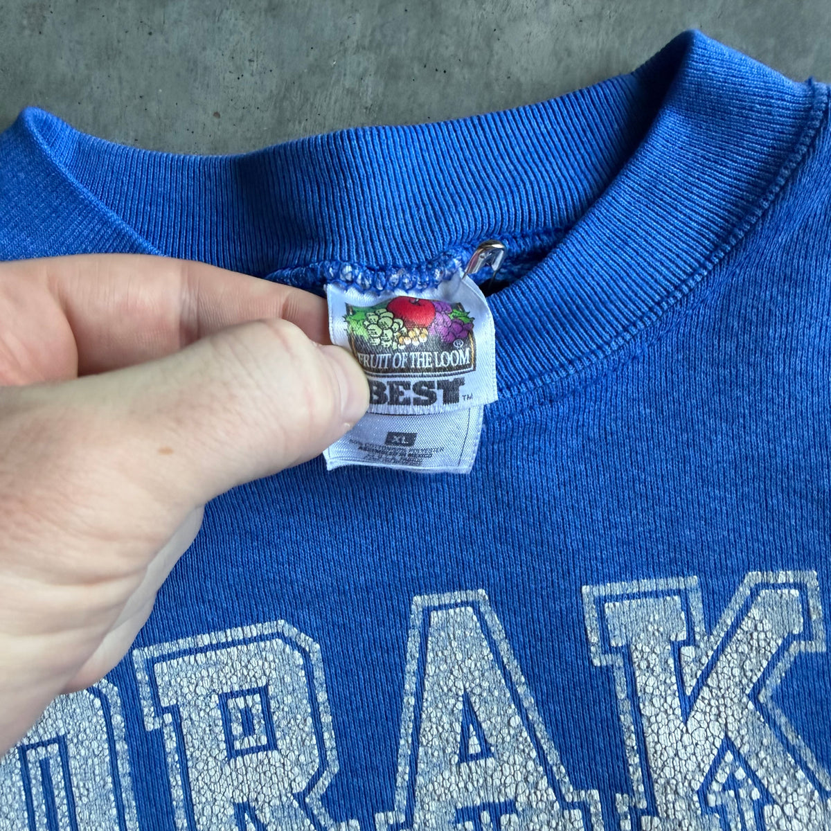 Vintage Drake Relays Cracked Spell-Out Sweatshirt