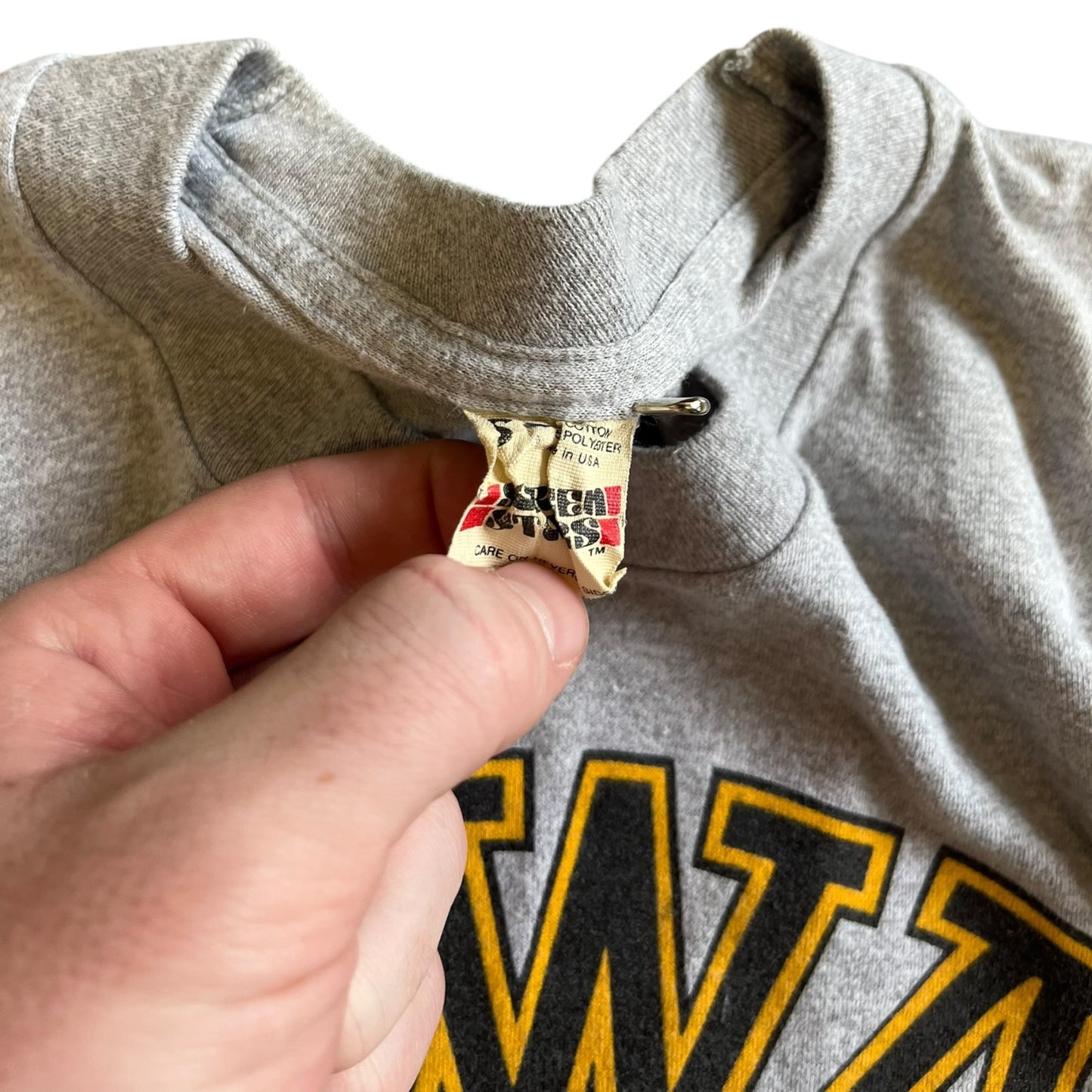 Vintage University Of Iowa “Iowa”Chest Spell out Tee