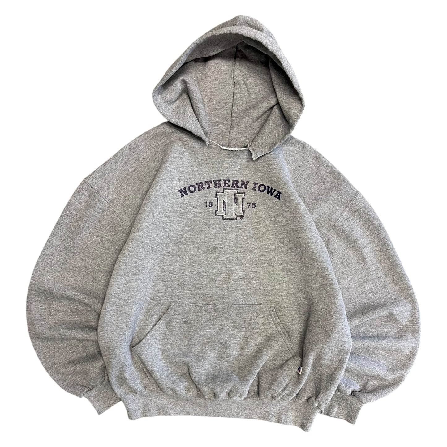 Y2K UNI Northern Iowa Panthers Chop Neck Russell Hoodie