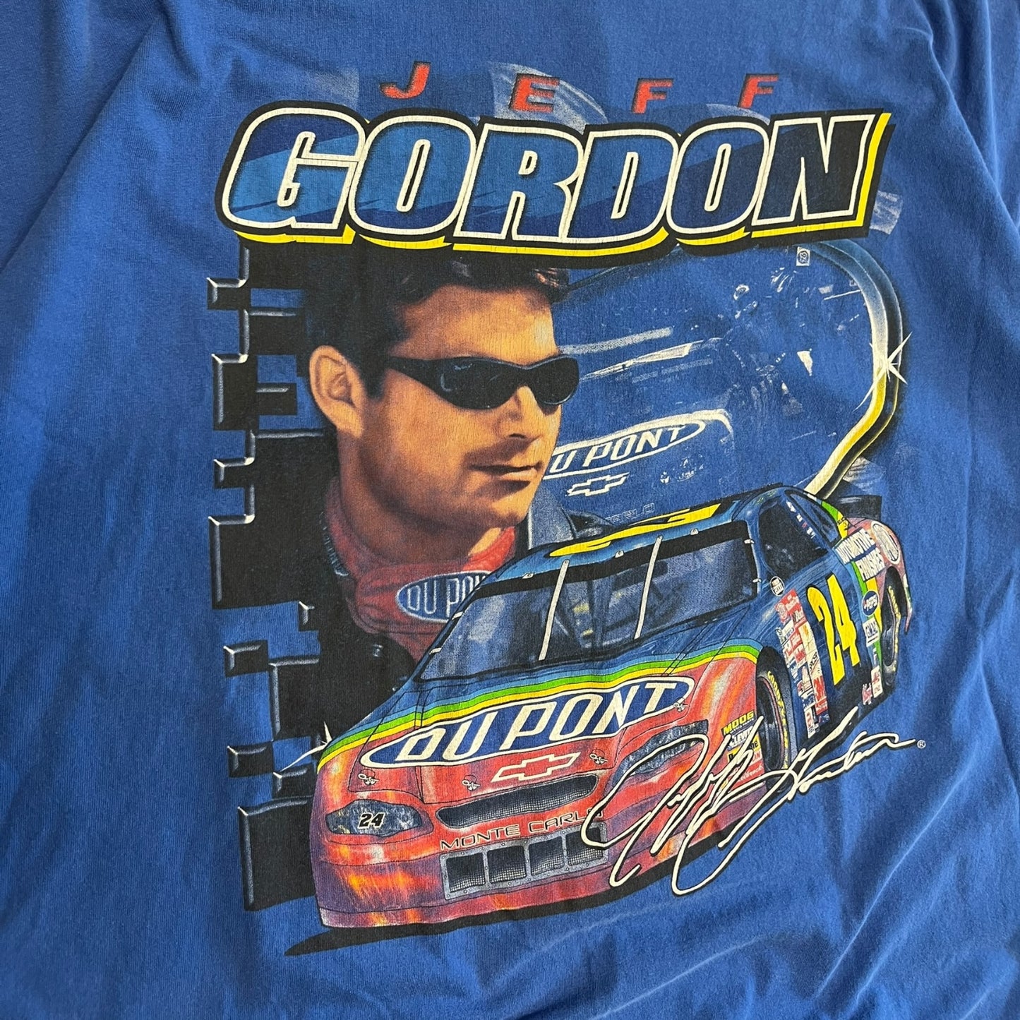 Y2K Jeff Gordon Portrait and Signature NASCAR Tee