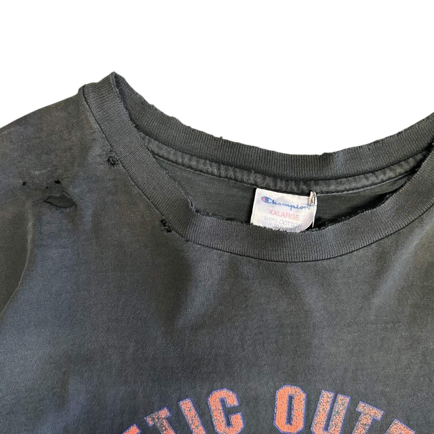 Vintage Distressed Champion Athletics Tee