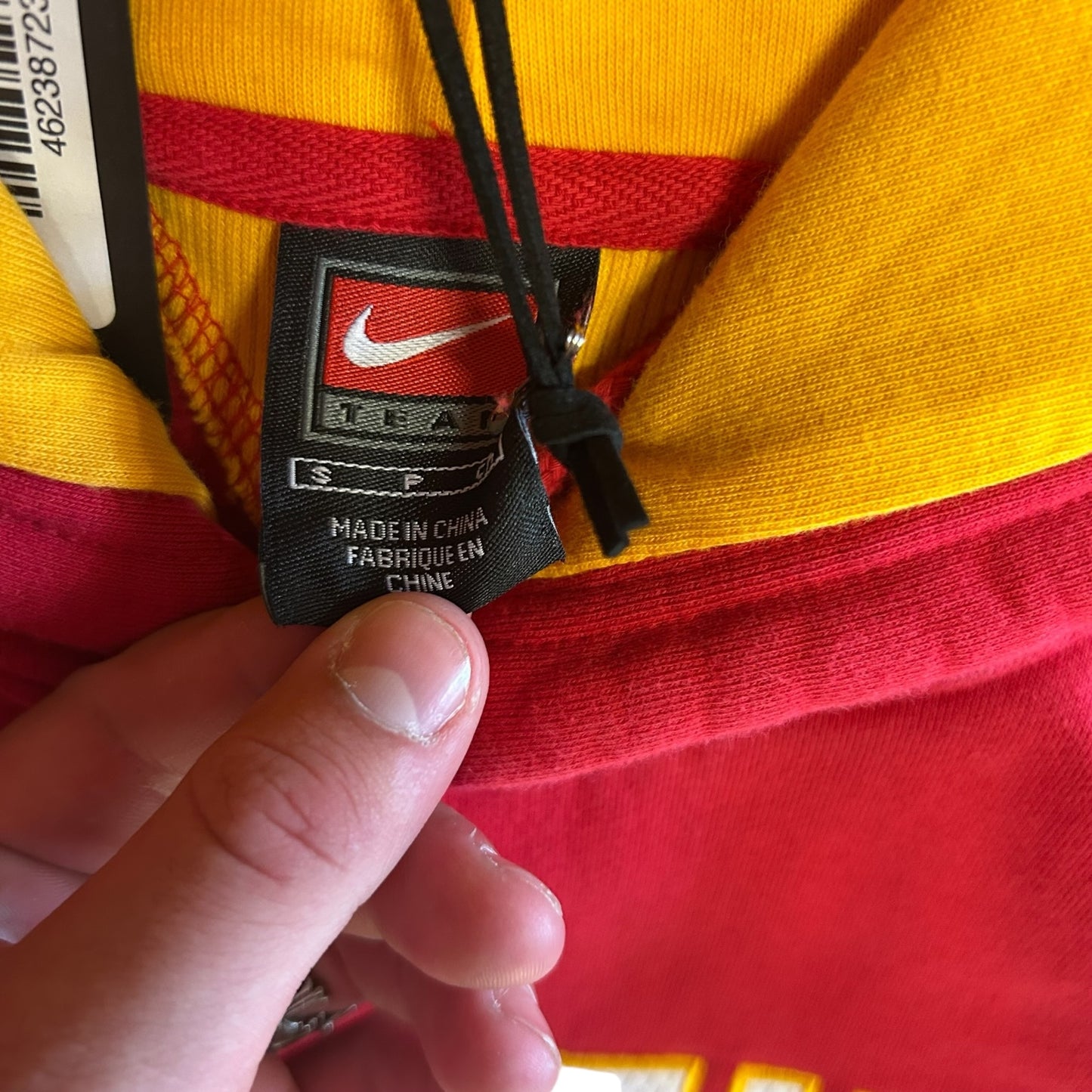 Y2K Iowa State Spell-Out Nike Center Swoosh Red Hoodie