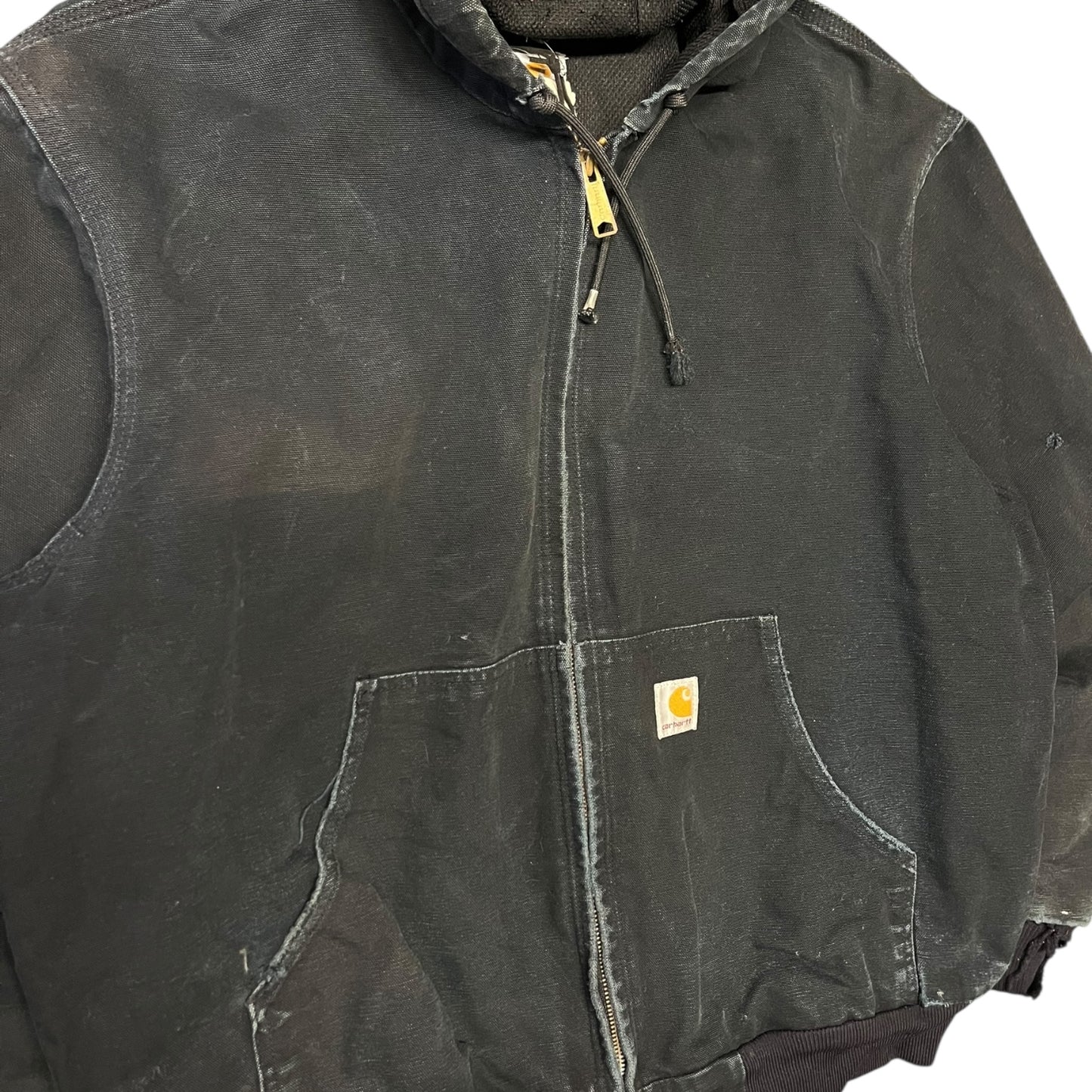Carhartt ‘J131 BLK’ Distressed Black Active Jacket