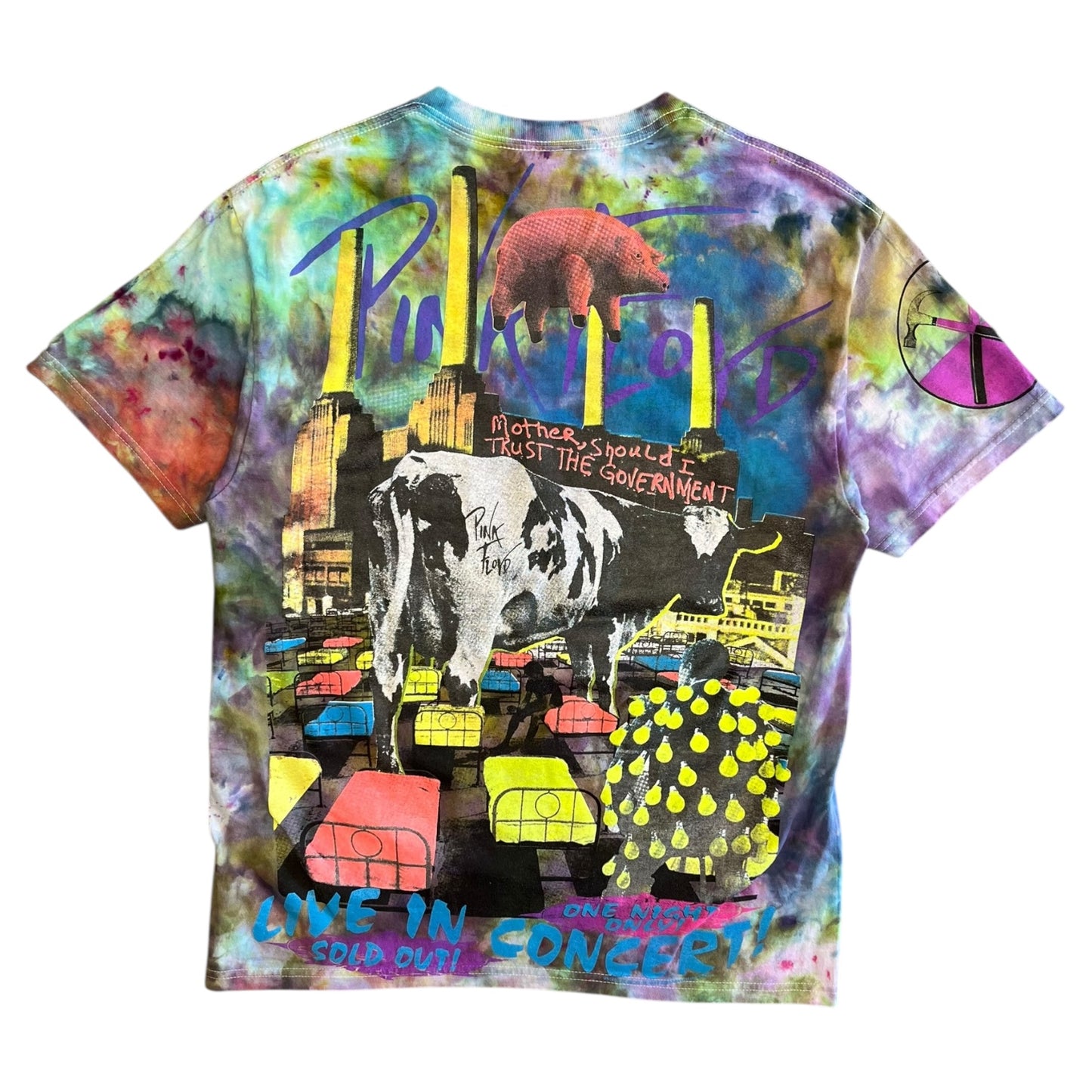 Backstock Co Pink Floyd Tie Dye AOP T Shirt