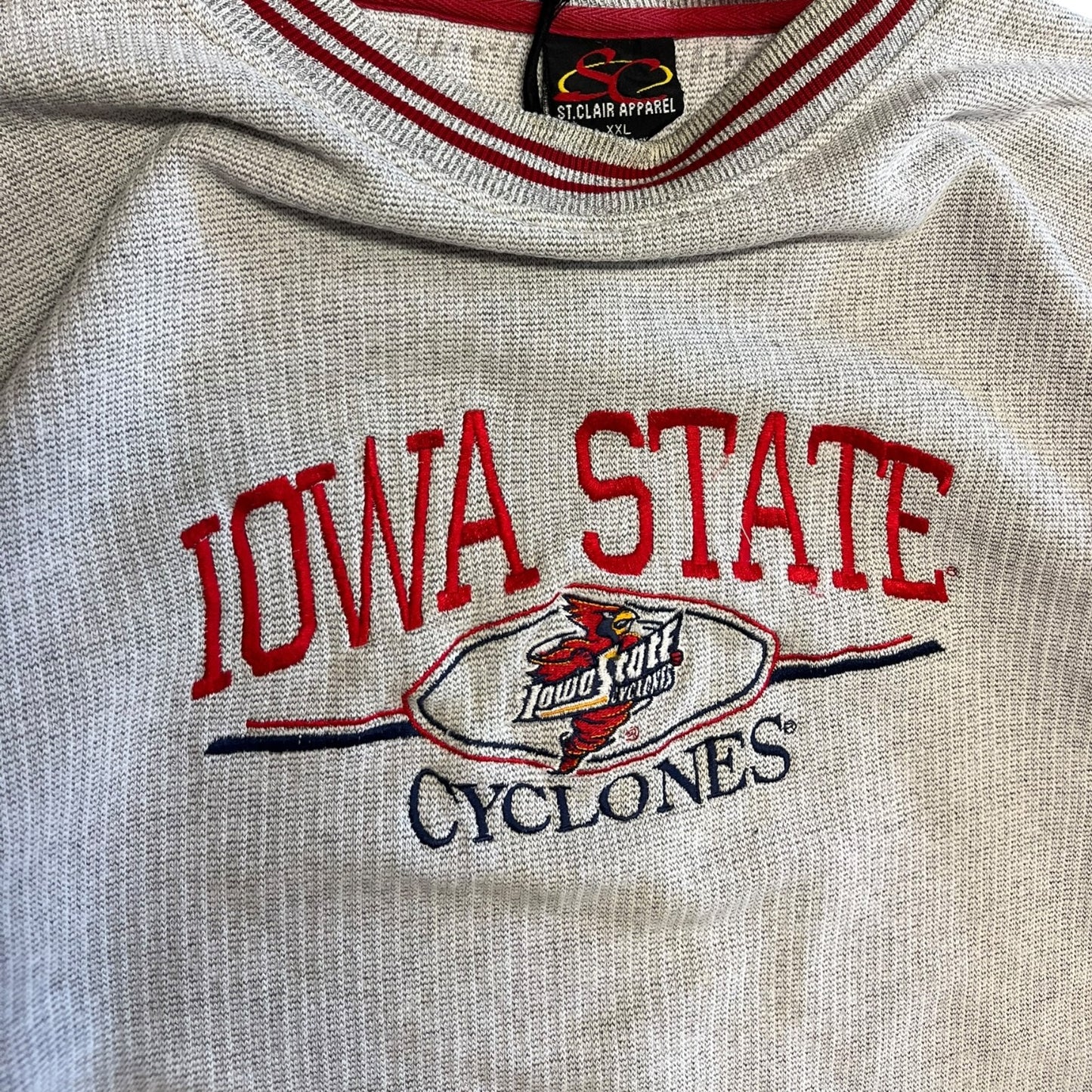Y2K Iowa State Waffle Knit Sweatshirt