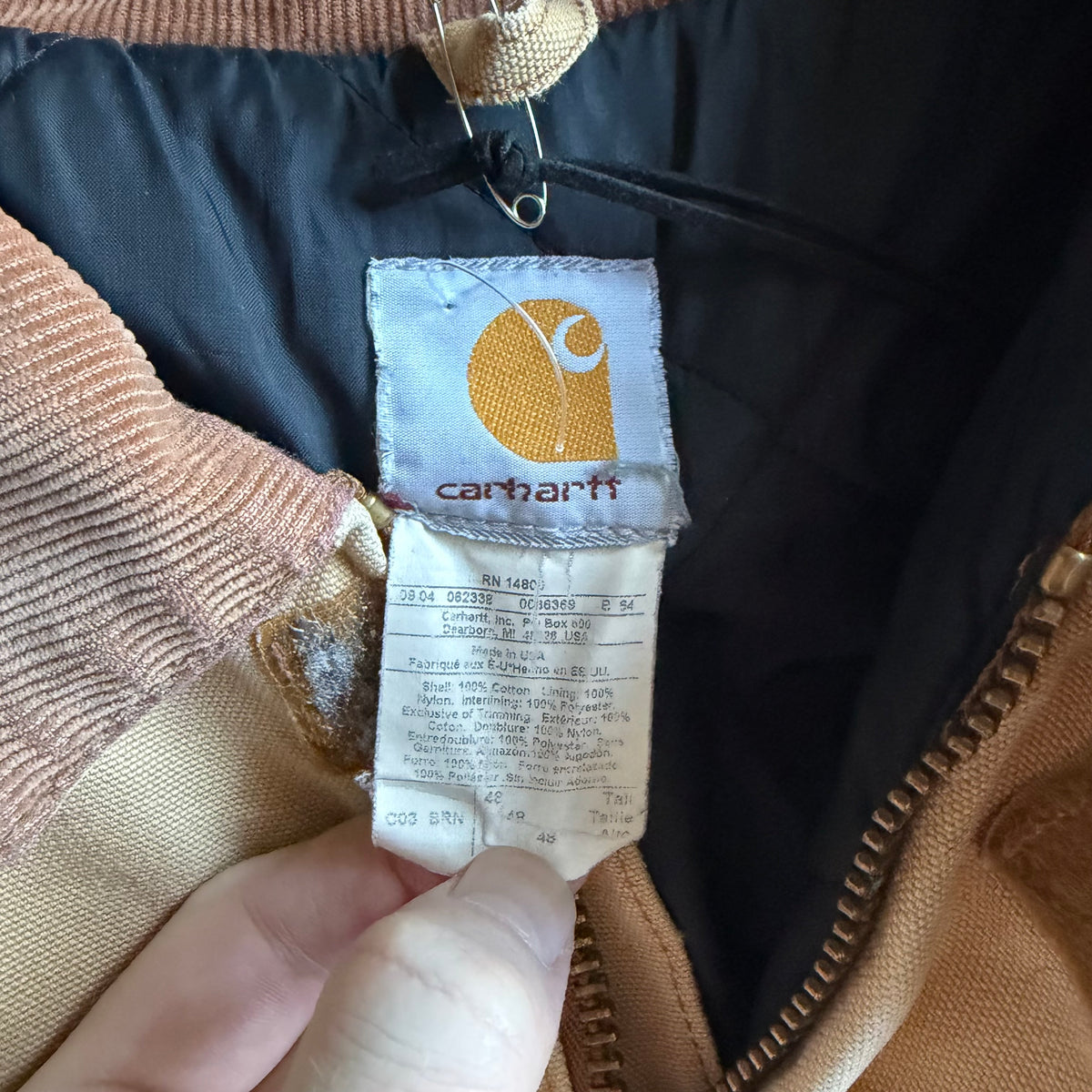 Vintage Thrashed Carhartt ‘C03 BRN’ Arctic Jacket