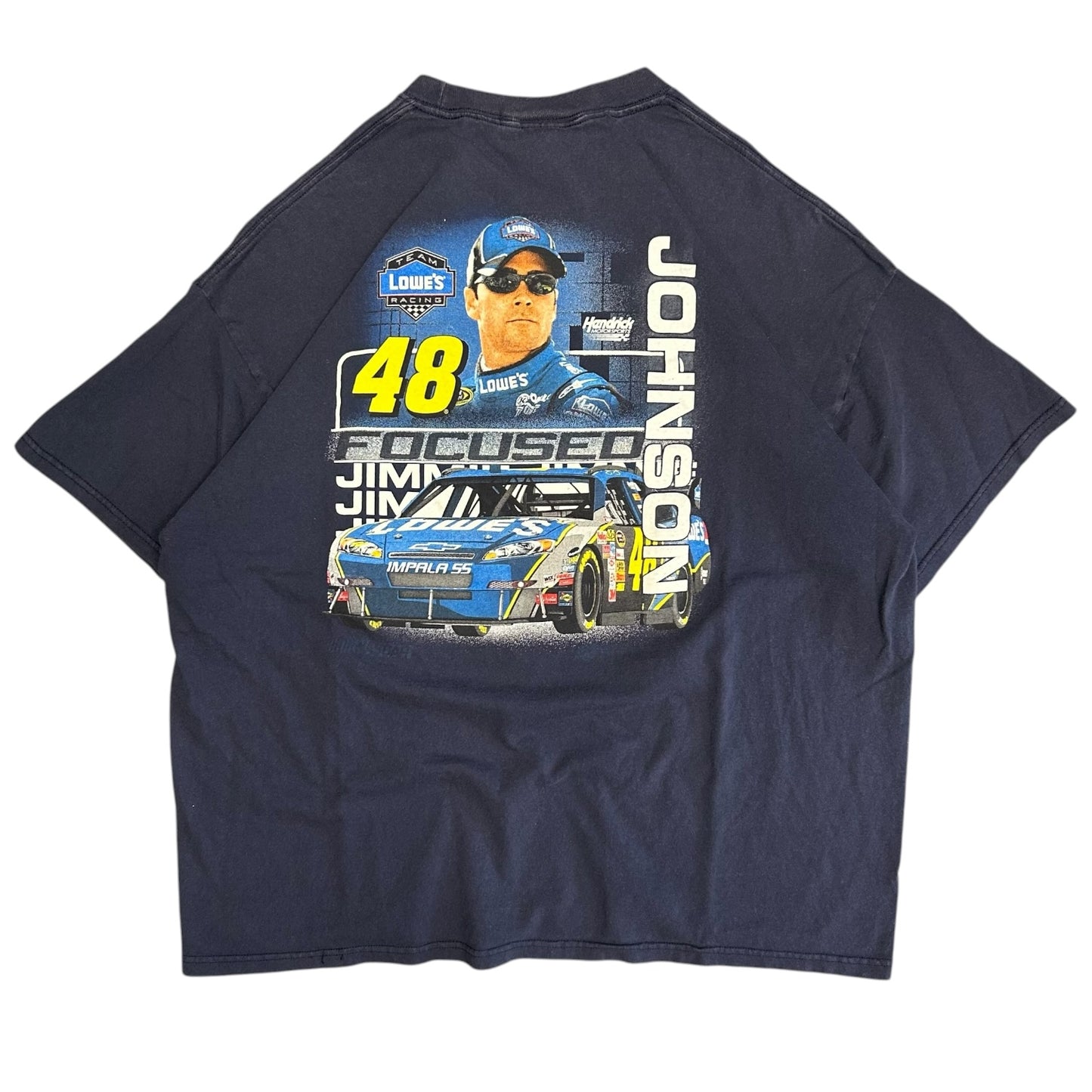 Y2K Jimmie Johnson Spell out And Signature Tee