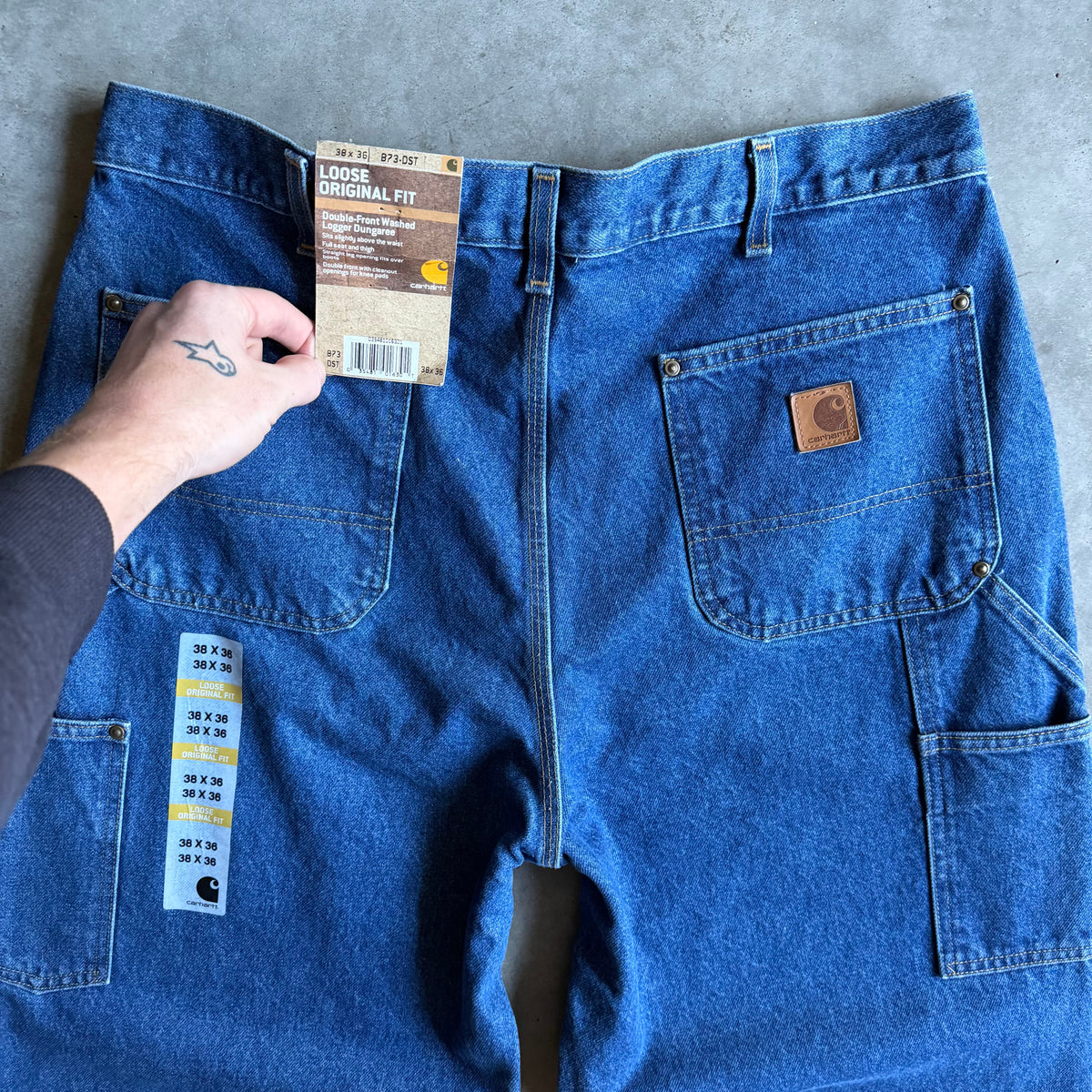 Carhartt Blue Double Knee Carpenter Jeans NWT