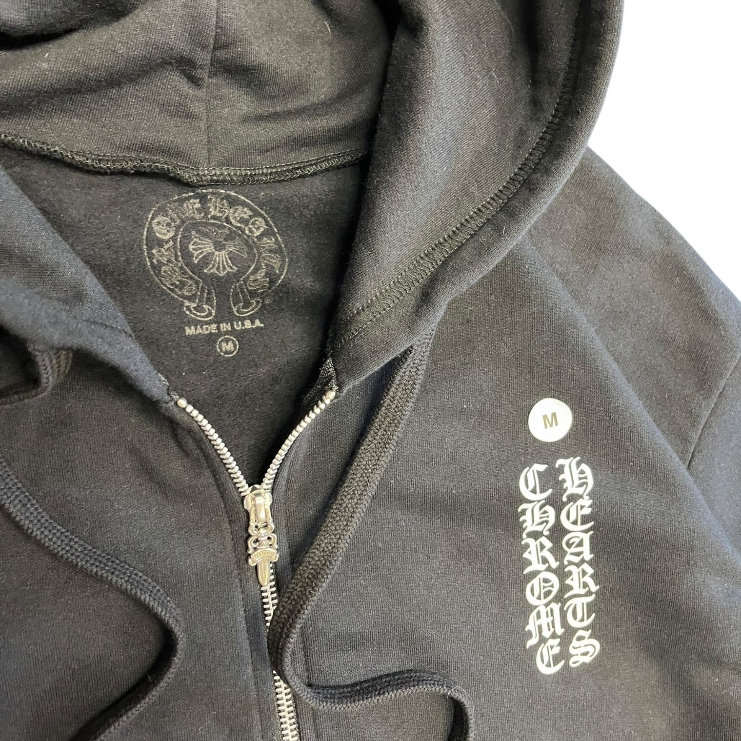 Chrome Hearts Spell Out Dagger Zip Sweatshirt