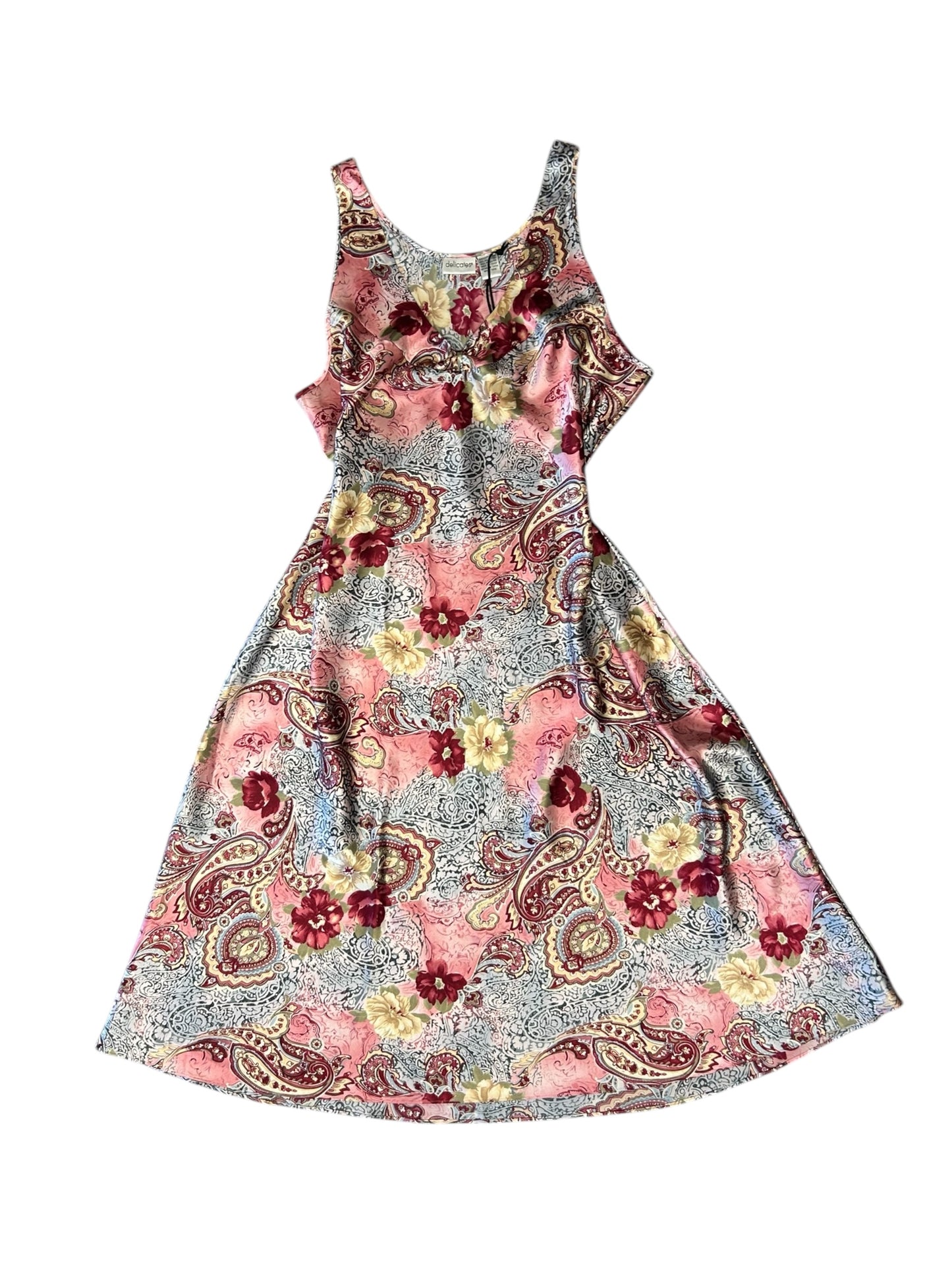 Women’s Vintage Delicates Floral Maxi Slip W/Matching Robe