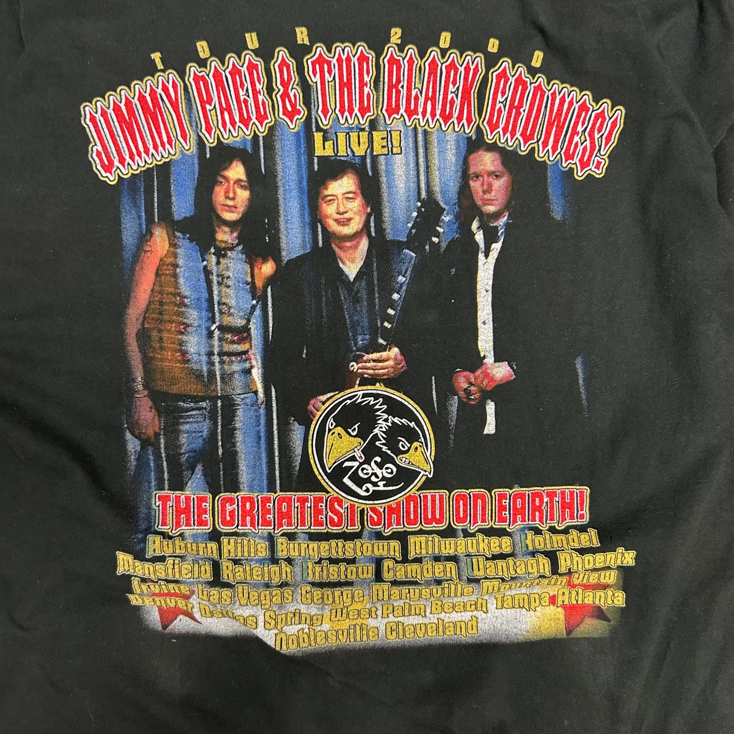 Vintage 2000 Black Crow Band Tee