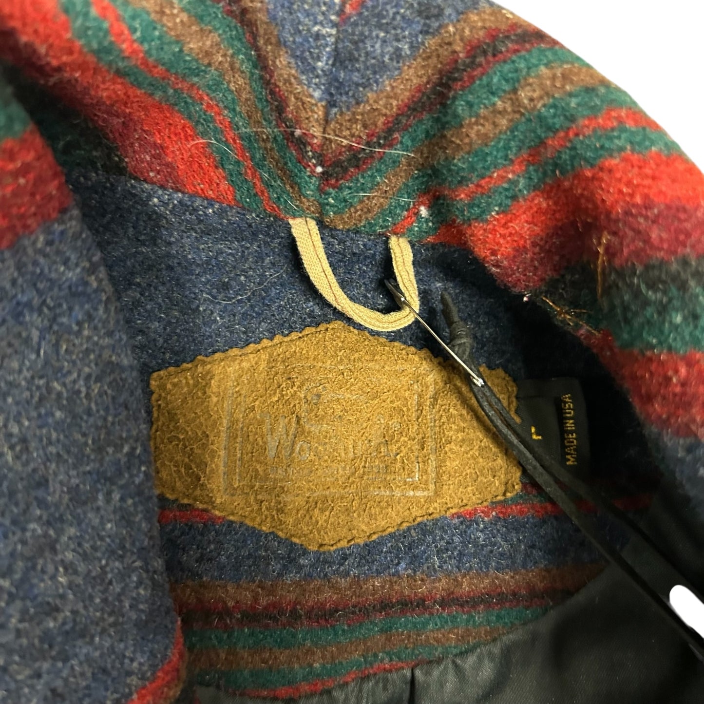 Vintage Woolrich Striped Button Up Coat
