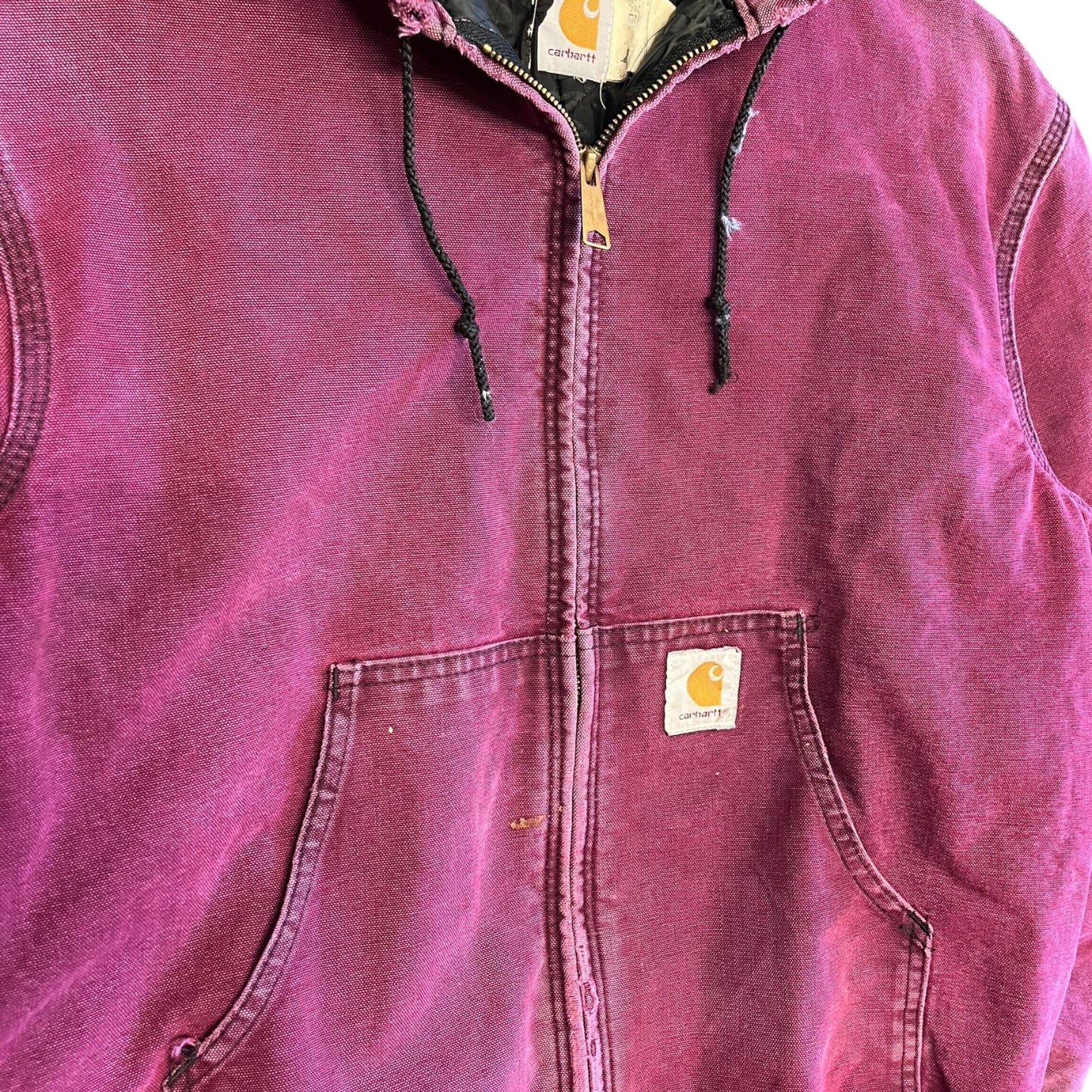Carhartt ‘JQ281’ Raspberry Quilt Lined Active Jacket