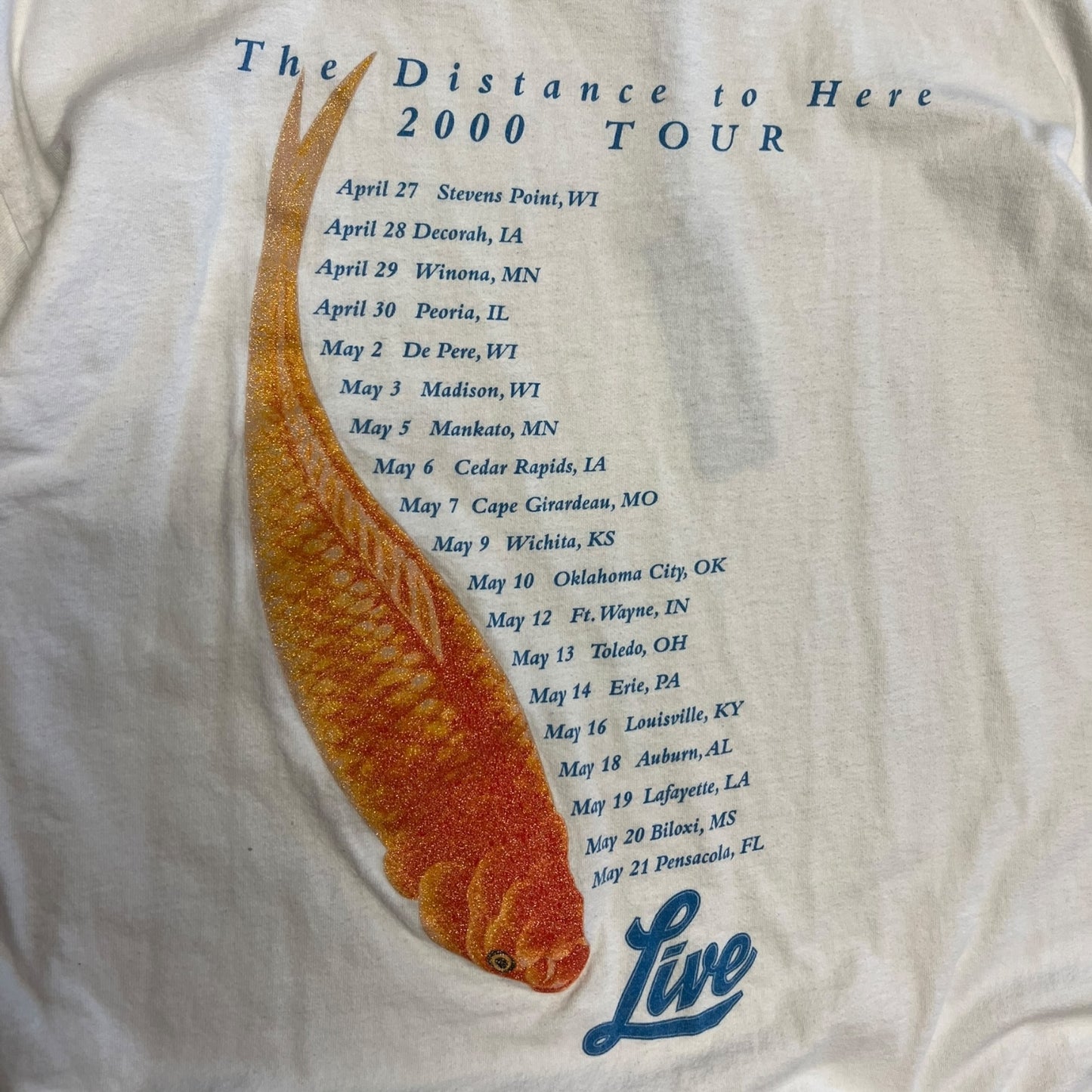 Vintage 2000 Live Band T Shirt