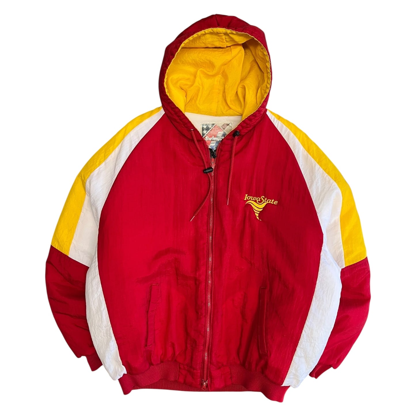 Vintage Iowa State Tornado Logo Puffer Jacket