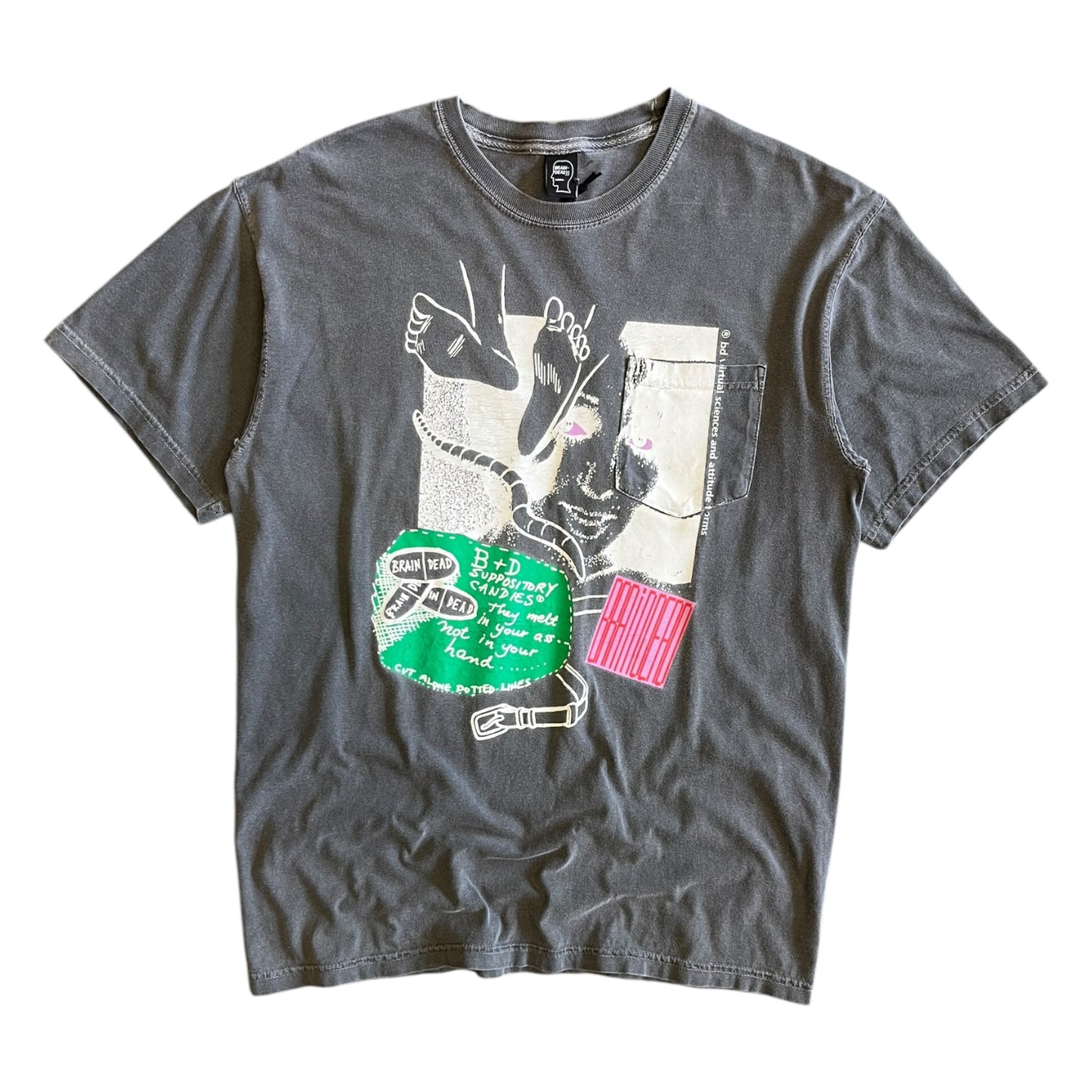 Braindead Suppository Candies Pocket T Shirt