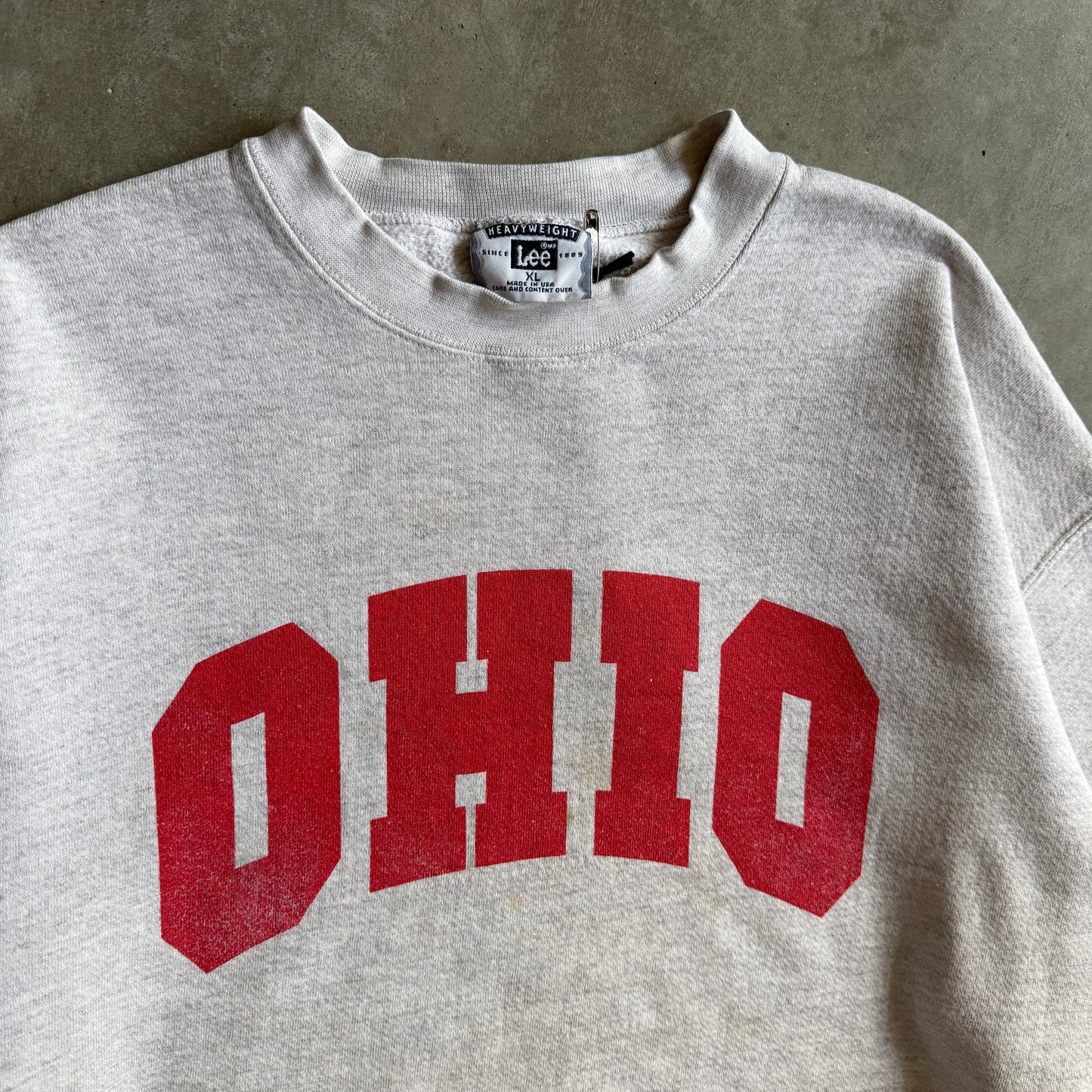 Vintage Ohio Red Spell-Put Gray Sweatshirt