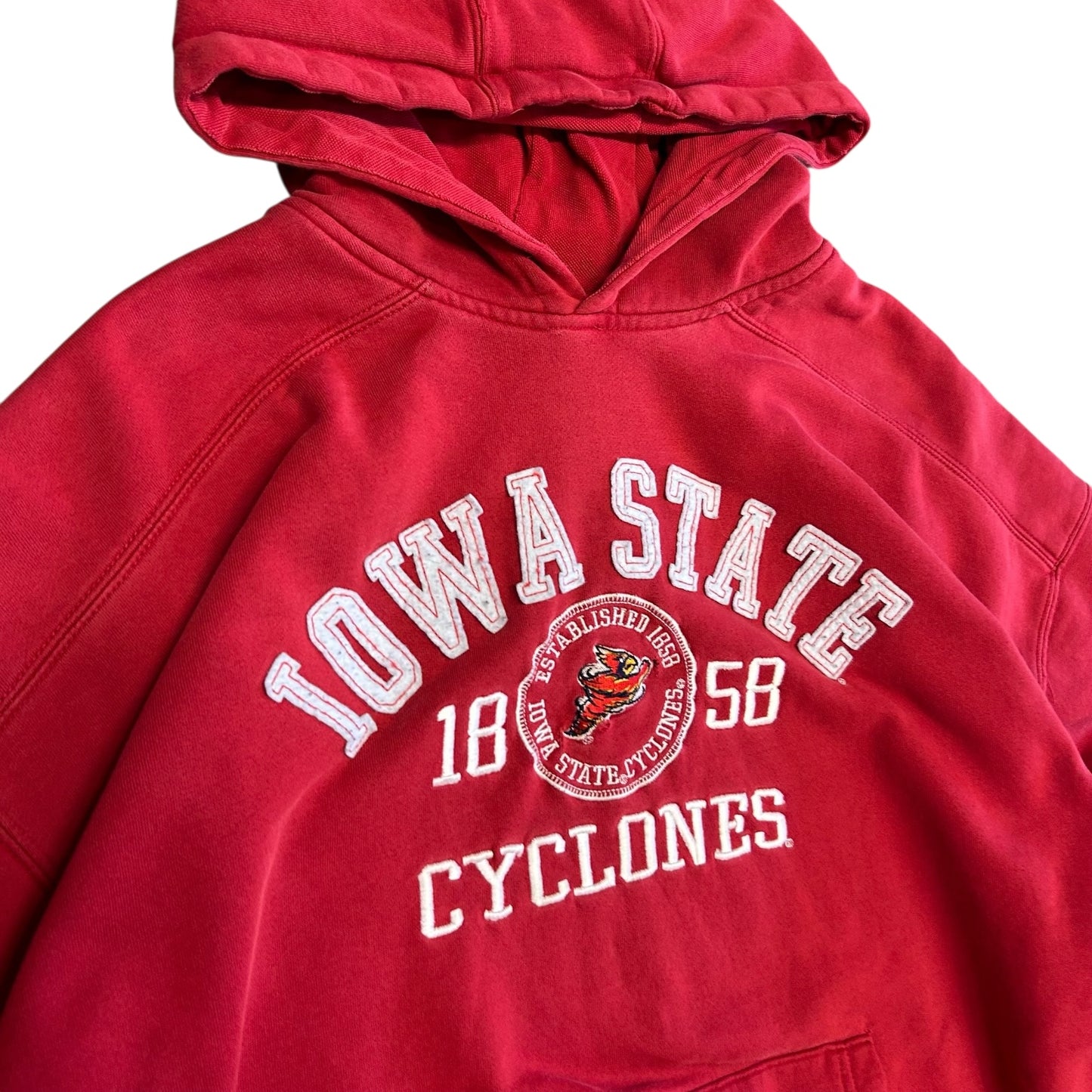 Y2K Adidas Iowa State Cyclones Red Hoodie