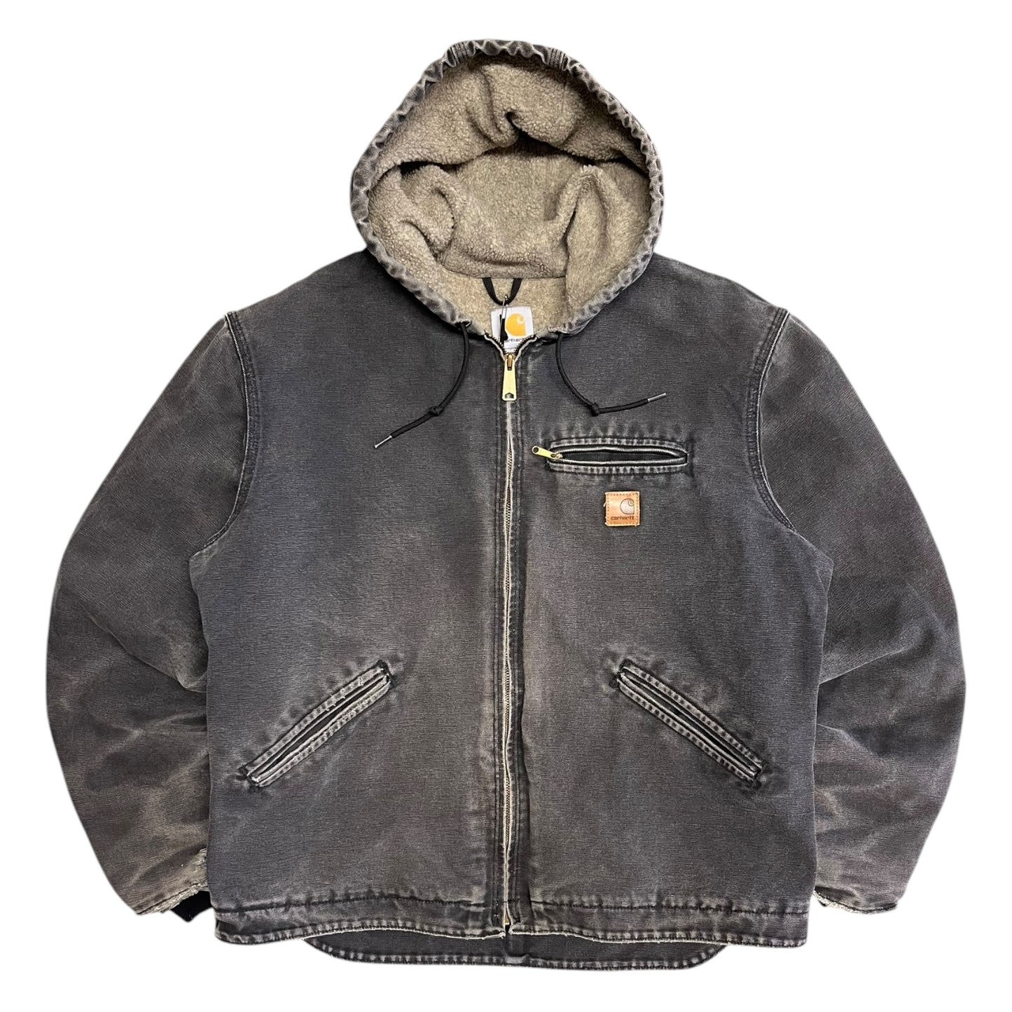 Carhartt ‘J141 BLK’ Sherpa Lined Hooded Detroit Jacket
