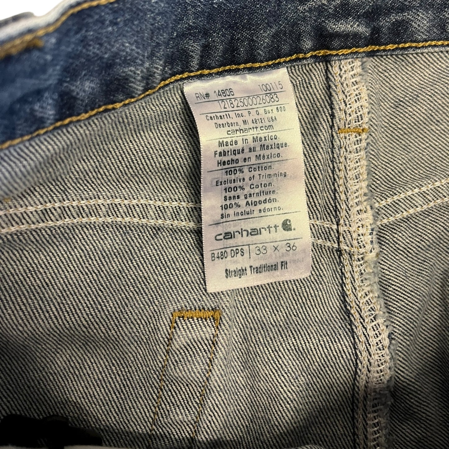 Carhartt ‘B480 DPS’ Straight Traditional Fit Jeans