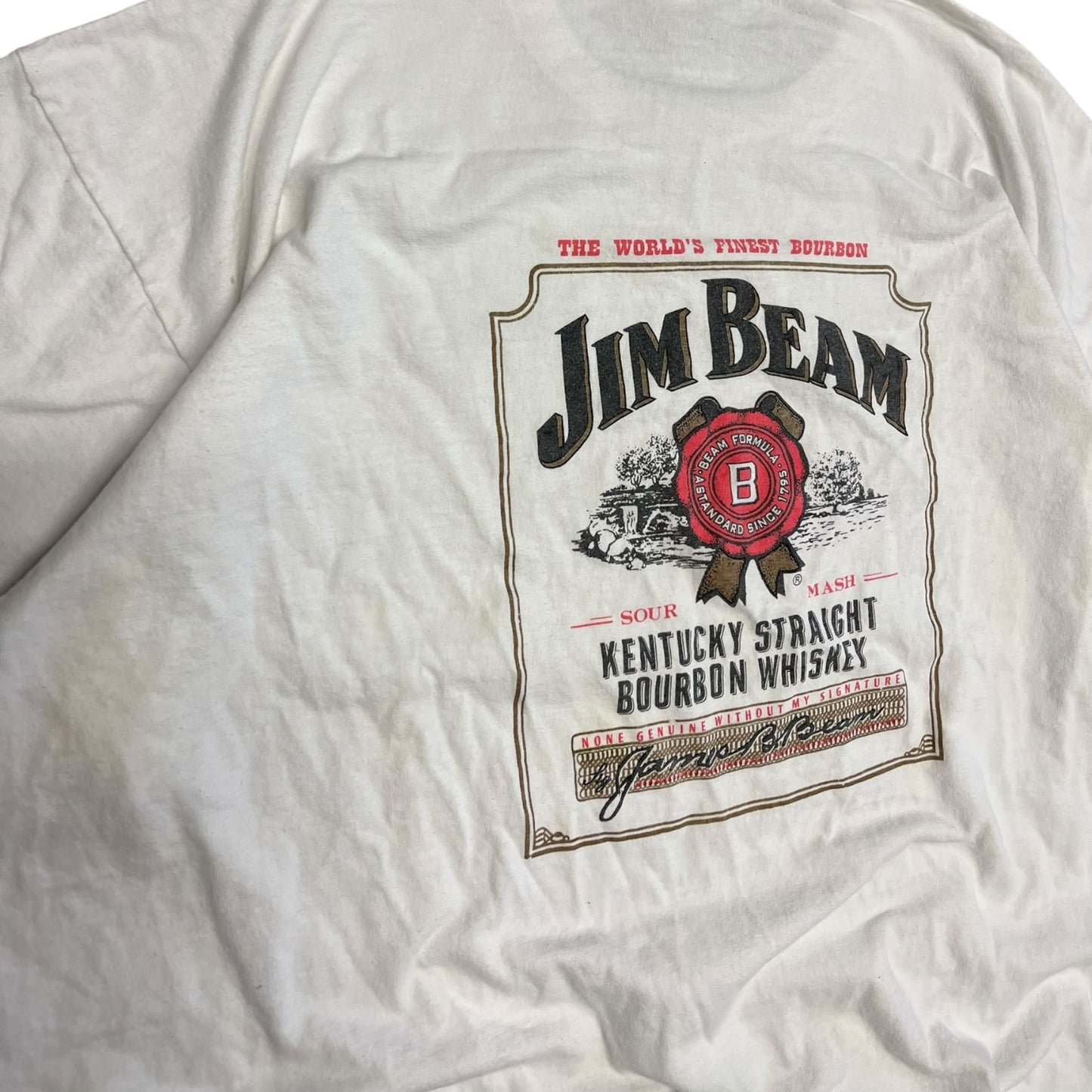 Vintage Jim Beam Kentucky Bourbon White Tee