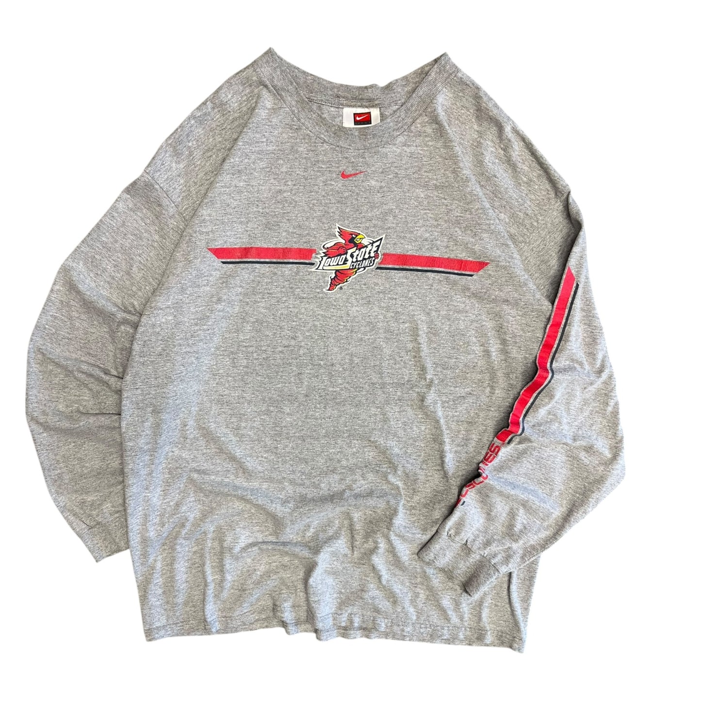 Y2K Grey Nike Iowa State Cyclones L/S Tee