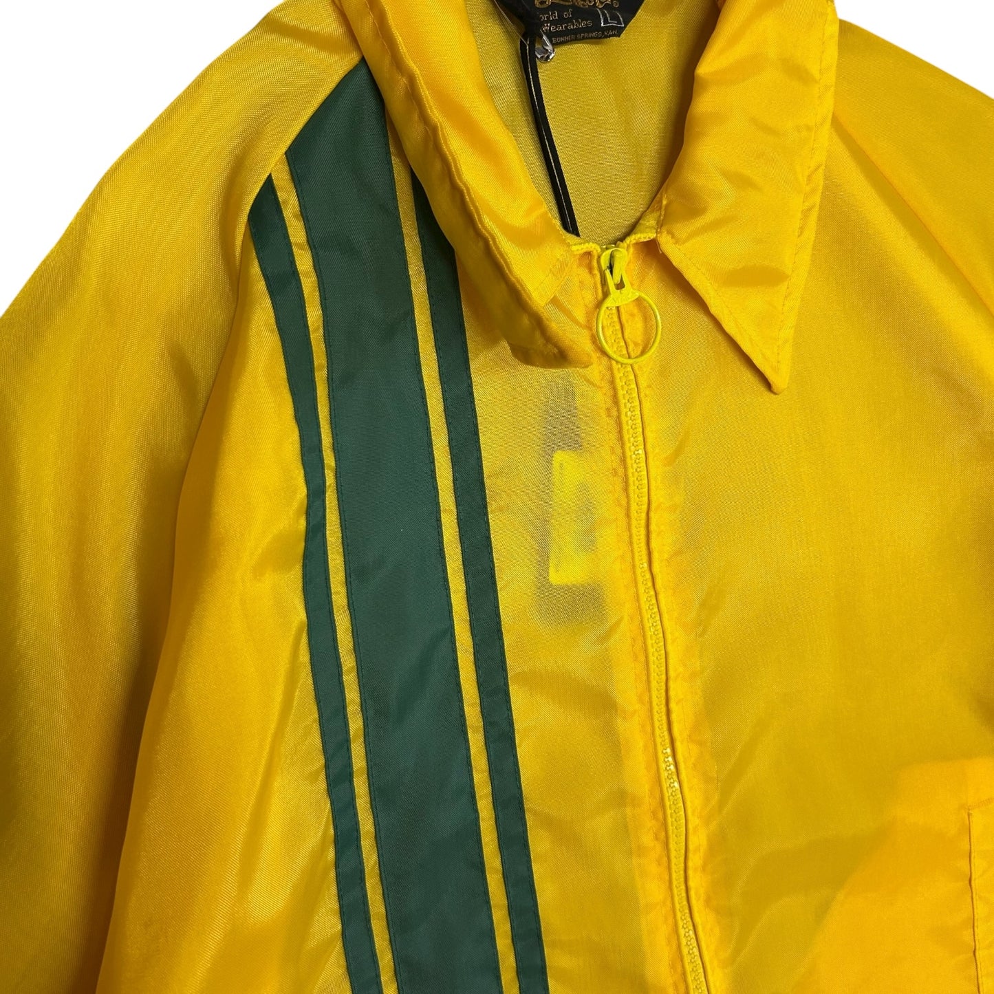 Y2K Swingster Green Stripe Windbreaker