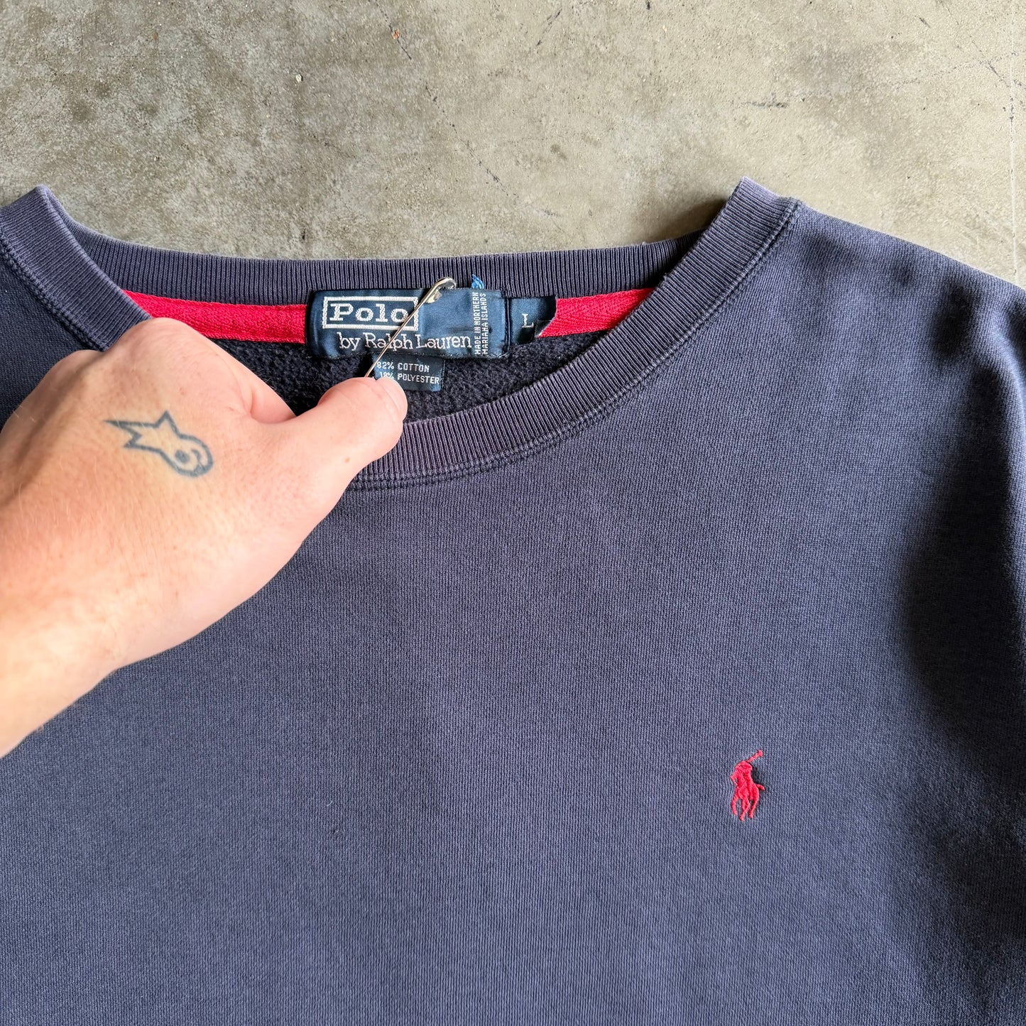 Polo Ralph Lauren Sun Faded Navy Sweatshirt