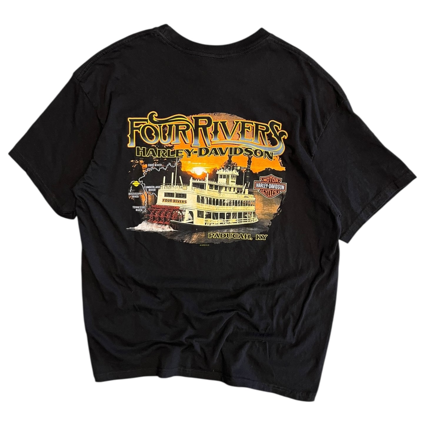 Y2K Harley Davidson Four Rivers Women Tee
