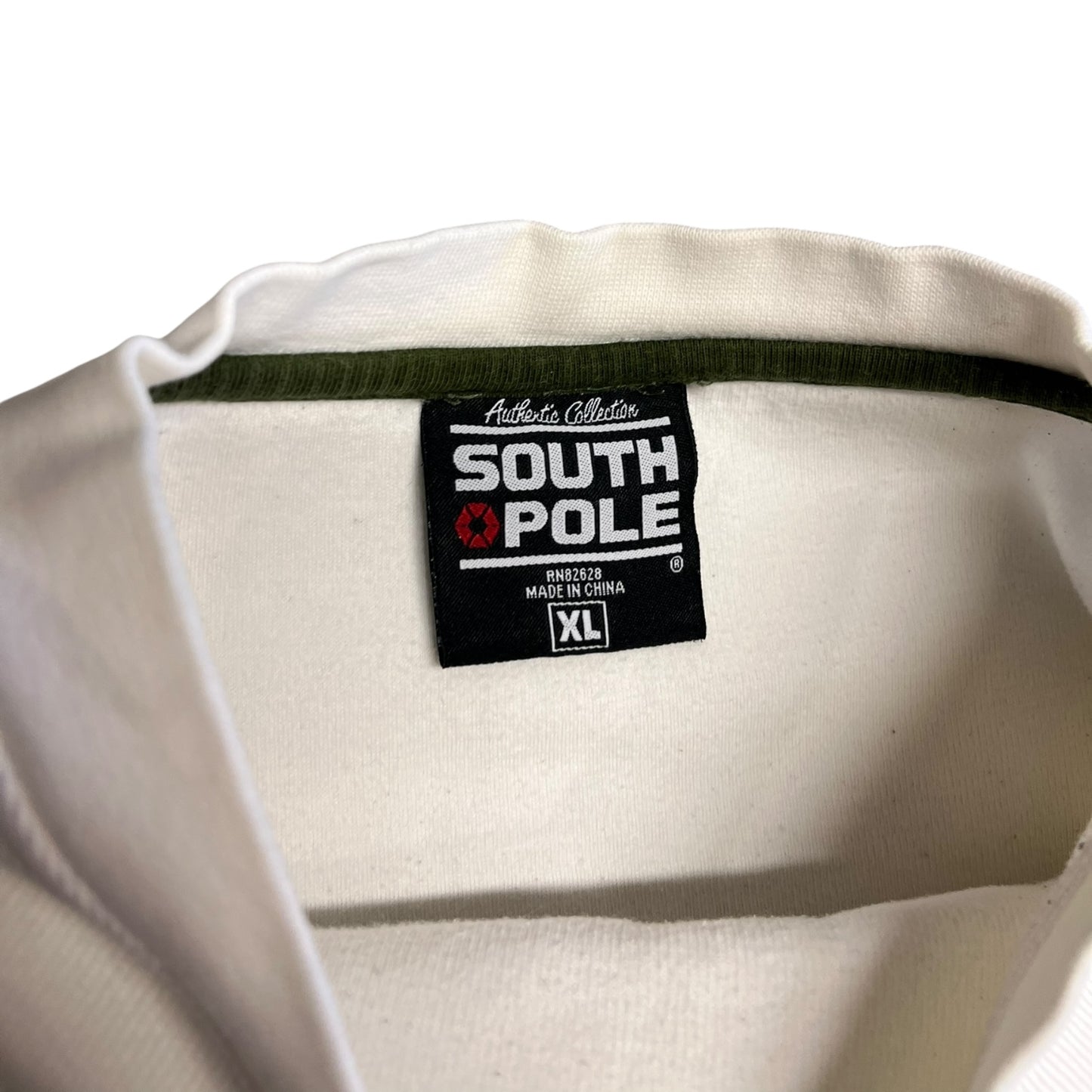 Y2K Southpole White & Green Sweatshirt