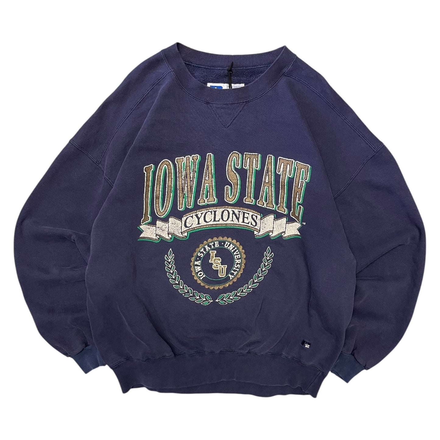 Vintage Russell Iowa State Cyclones Navy Crest Sweatshirt