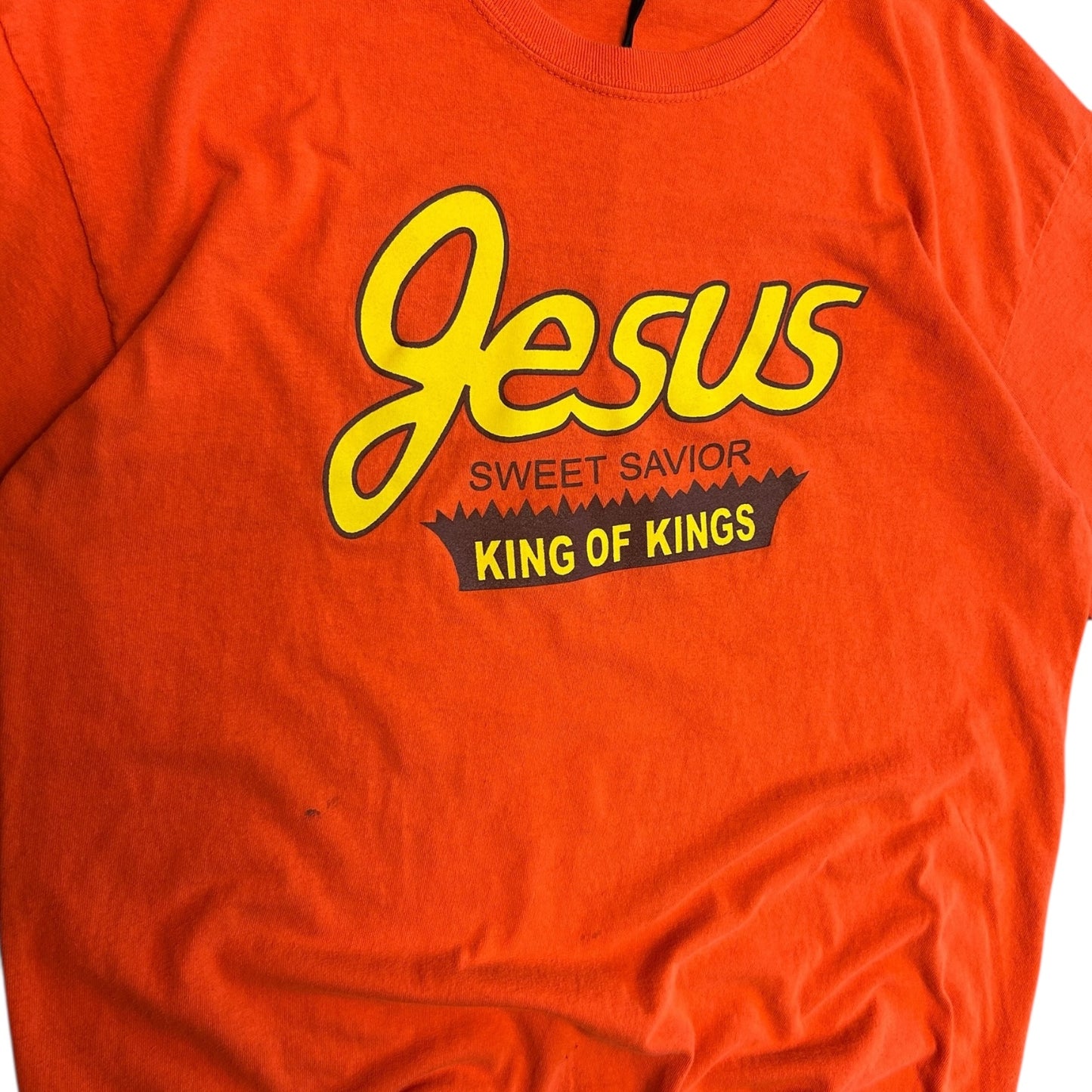 Y2K Reese’s Cup Jesus Parody Tee