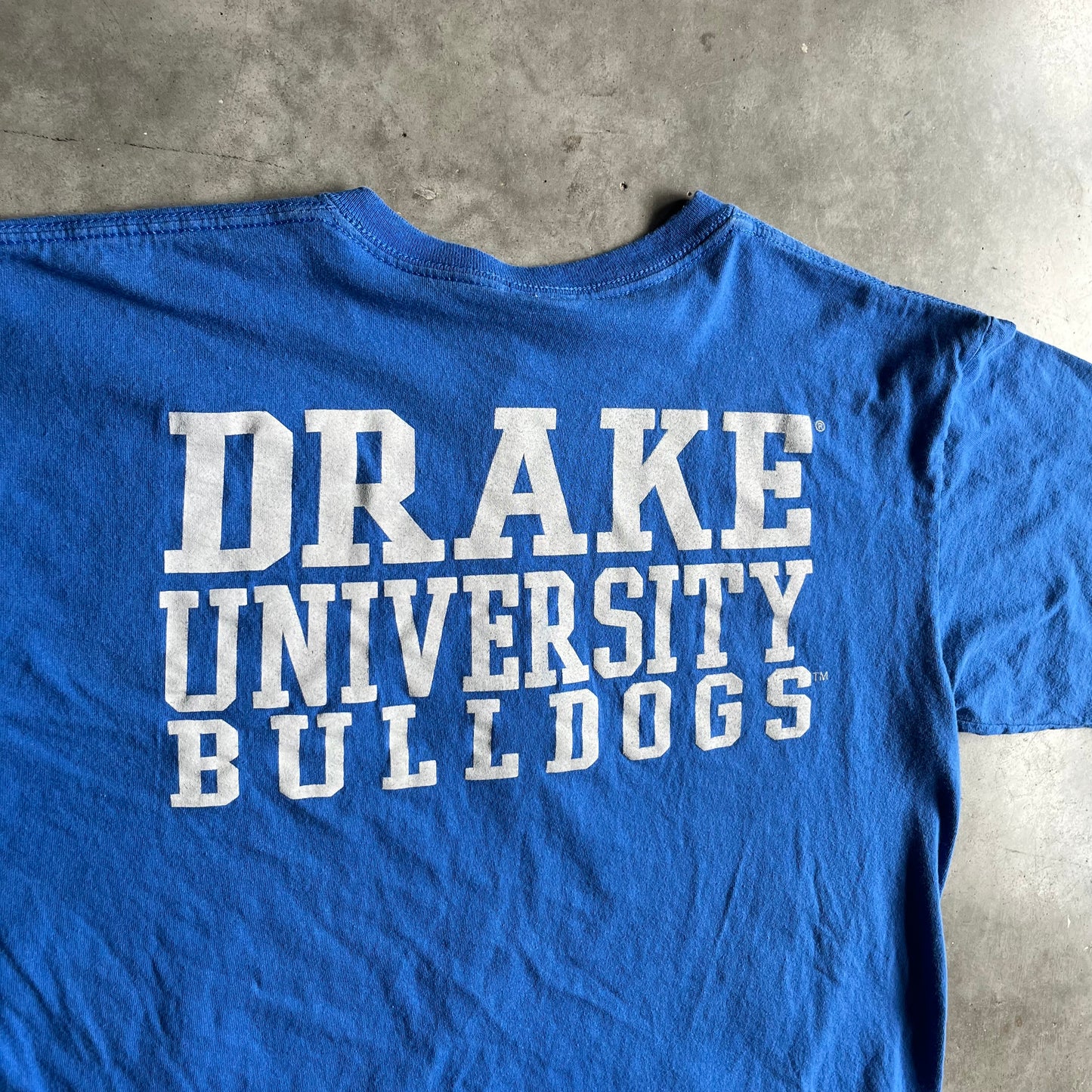 Y2K Drake University Bulldogs Big Helmet Logo Tee