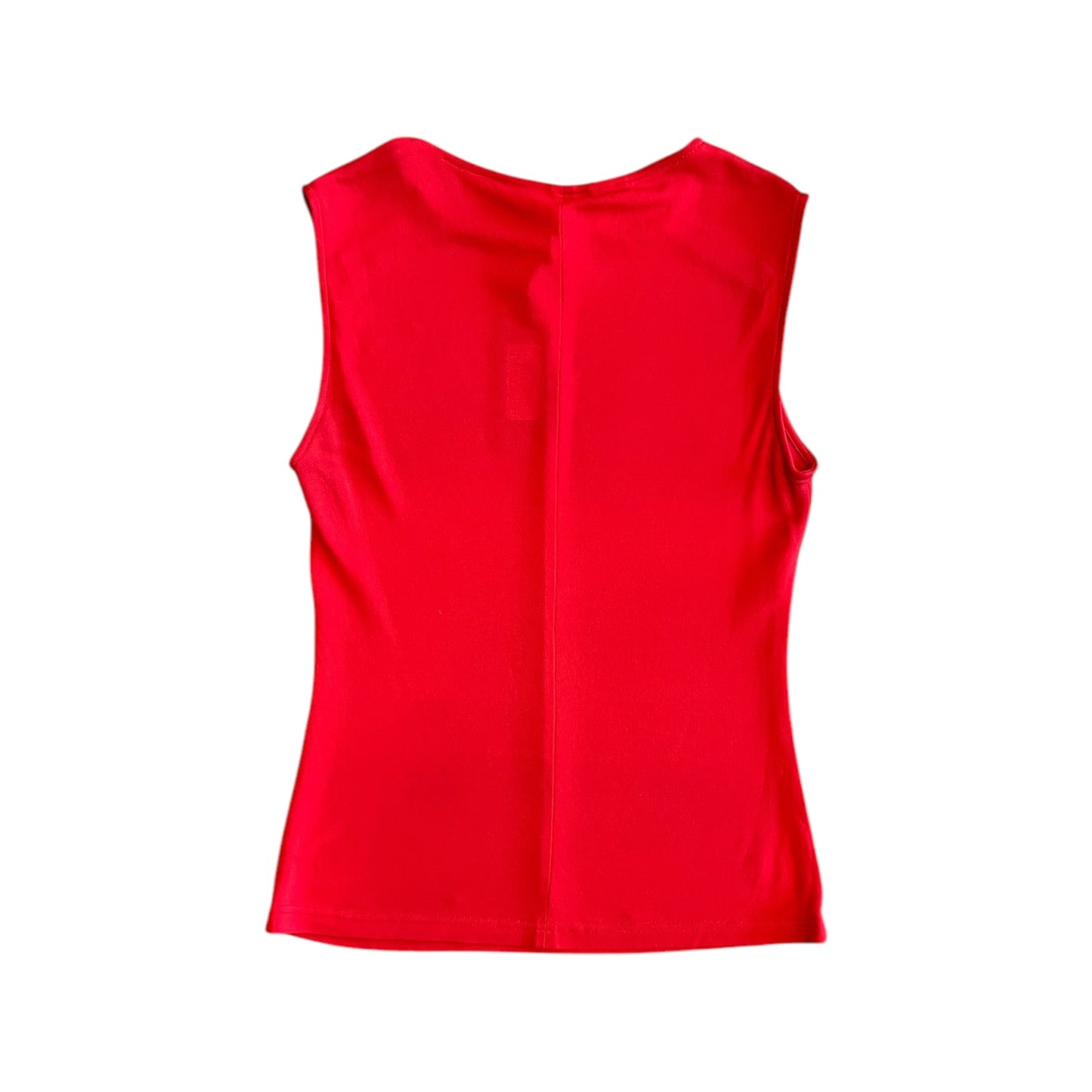DKNY Vintage Red Boat Neck Top