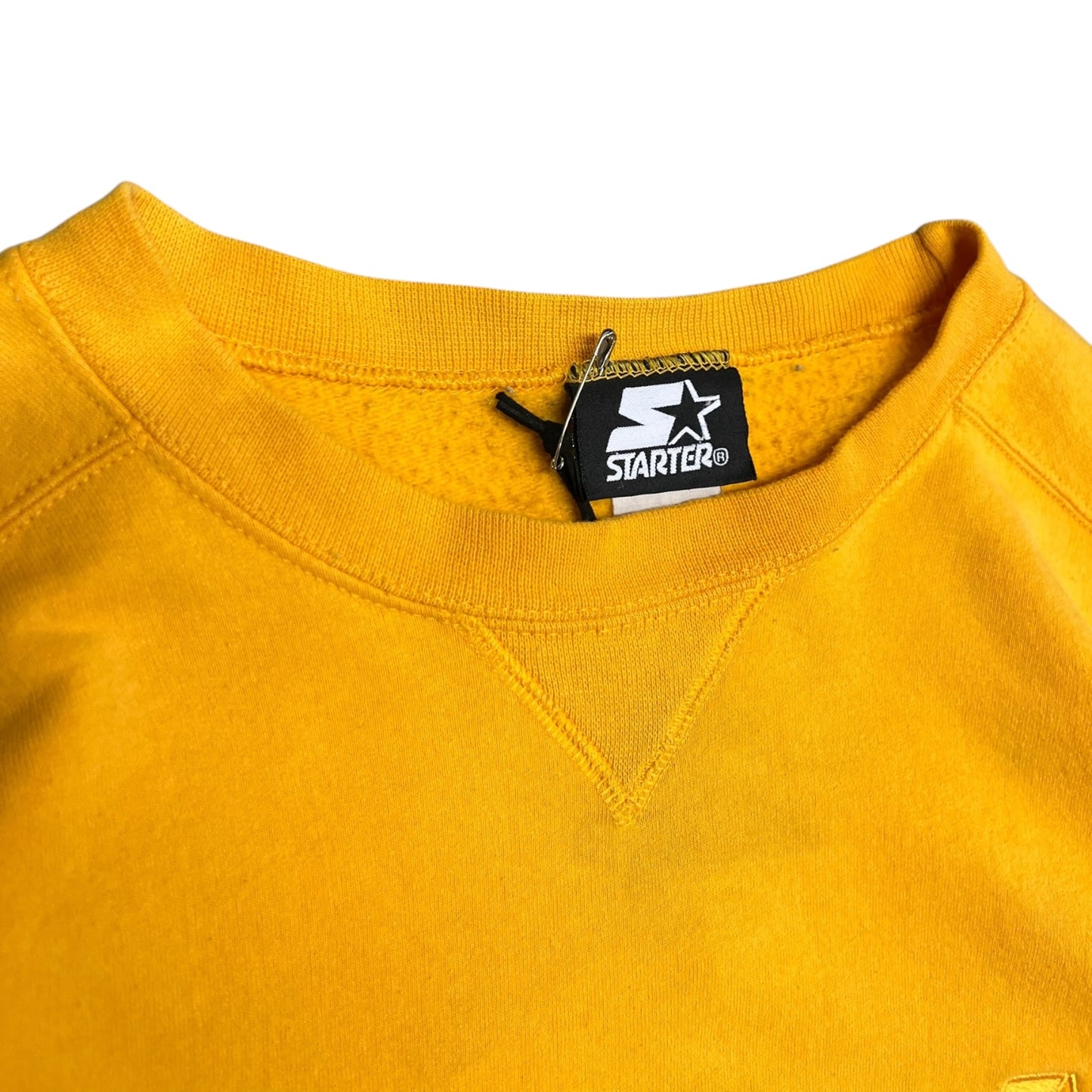 Y2K Yellow Starter Embroidered Sweatshirt